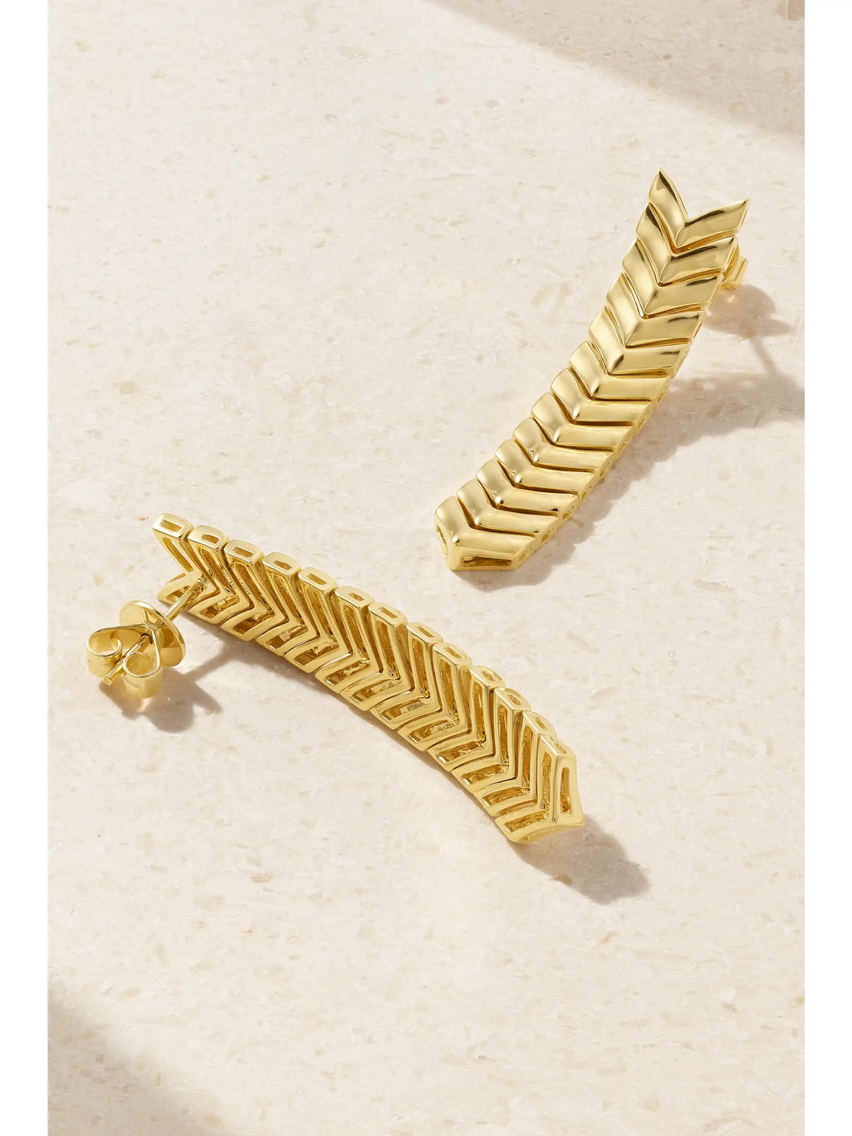 Zipper 18-karat Gold Earrings