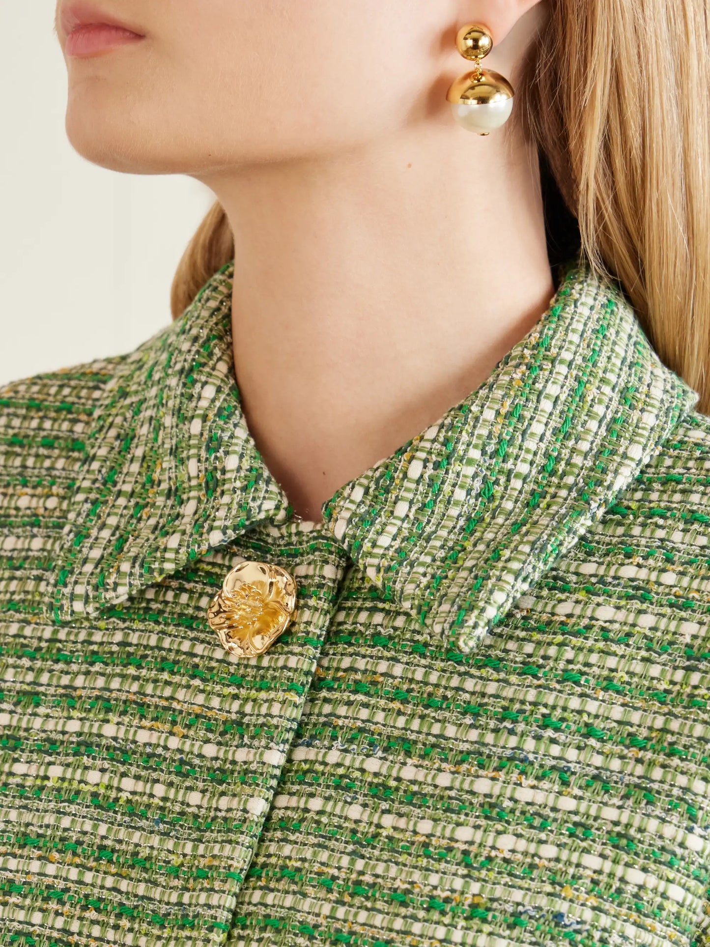 Cotton-blend Tweed Jacket