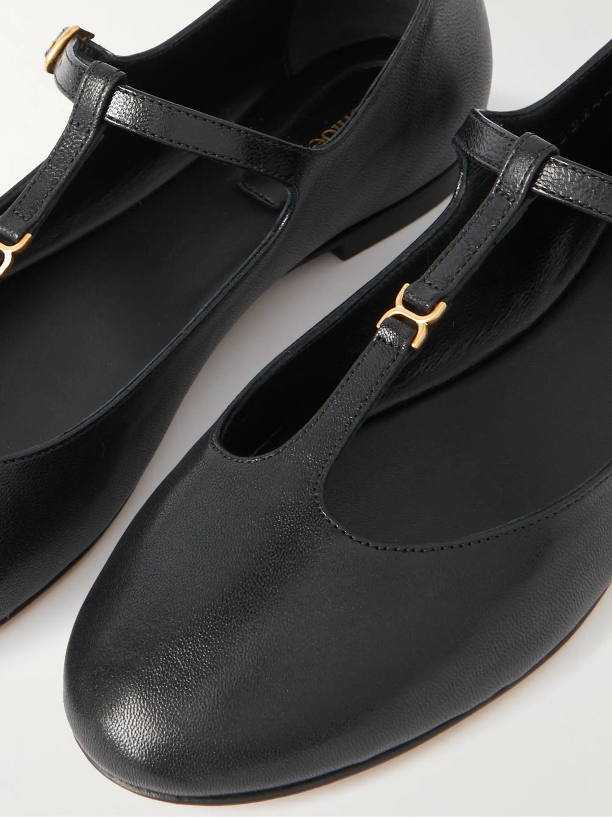 Marcie Embellished Leather Ballet Flats