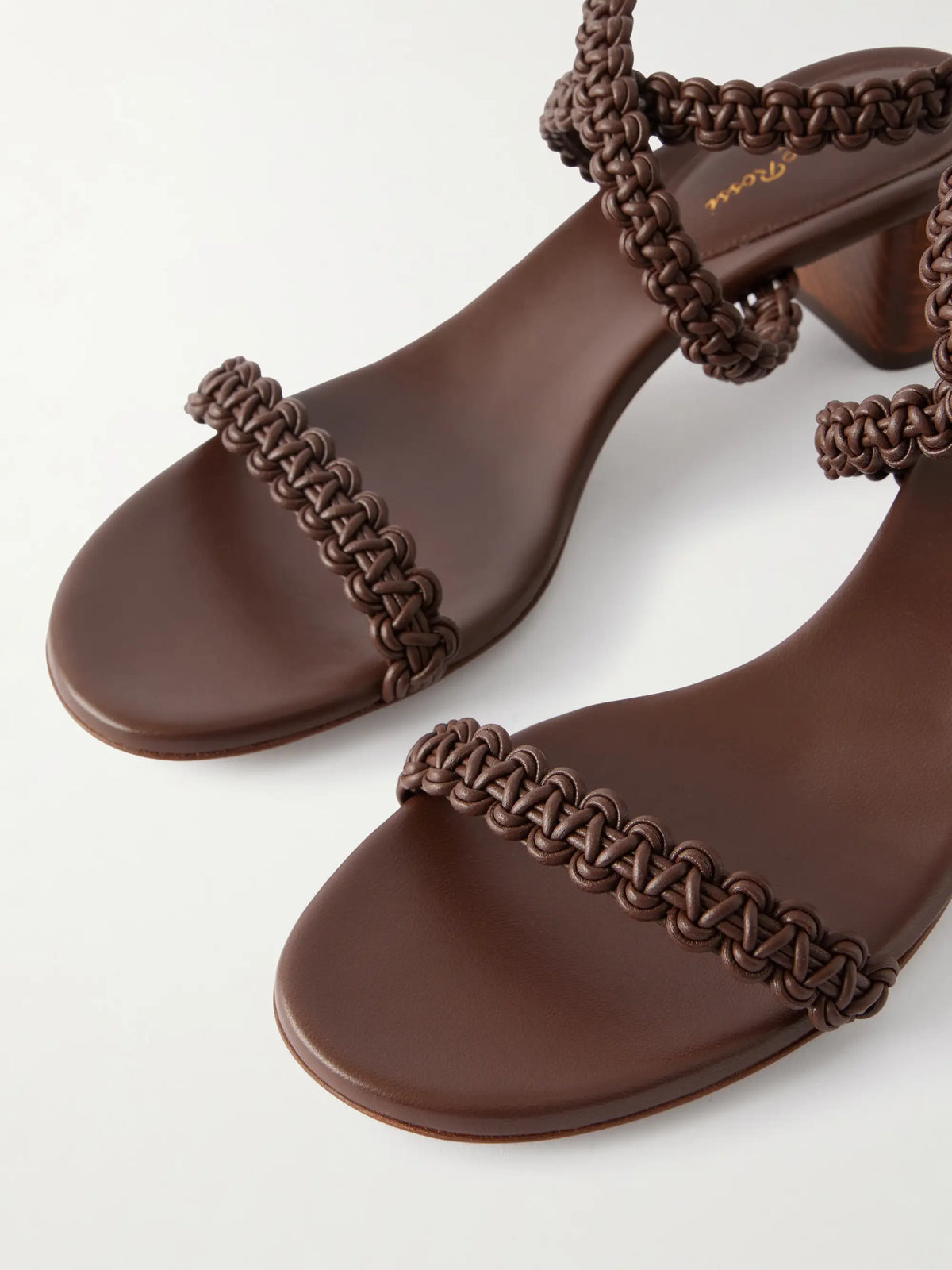 45 Braided Leather Sandals
