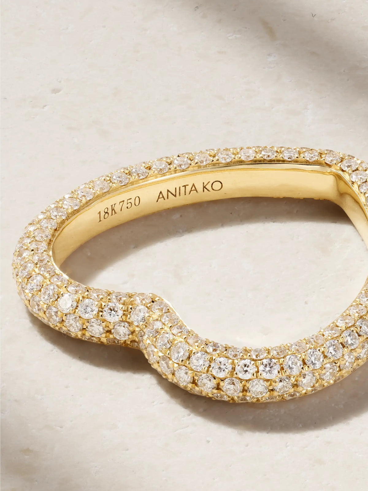 Anita Ko 18-karat Gold Diamond Ring