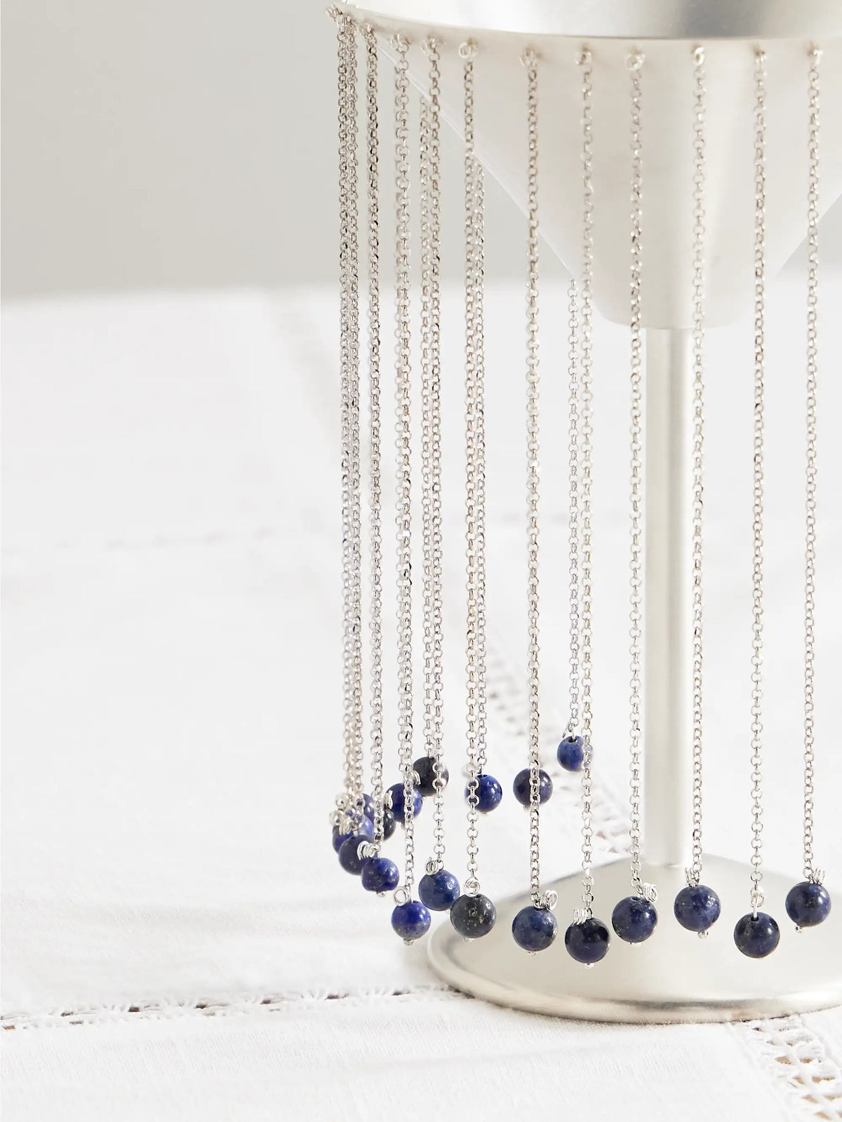 + Taller Marmo Celebration Fringed Silver-plated And Lapis Lazuli Margarita Glass