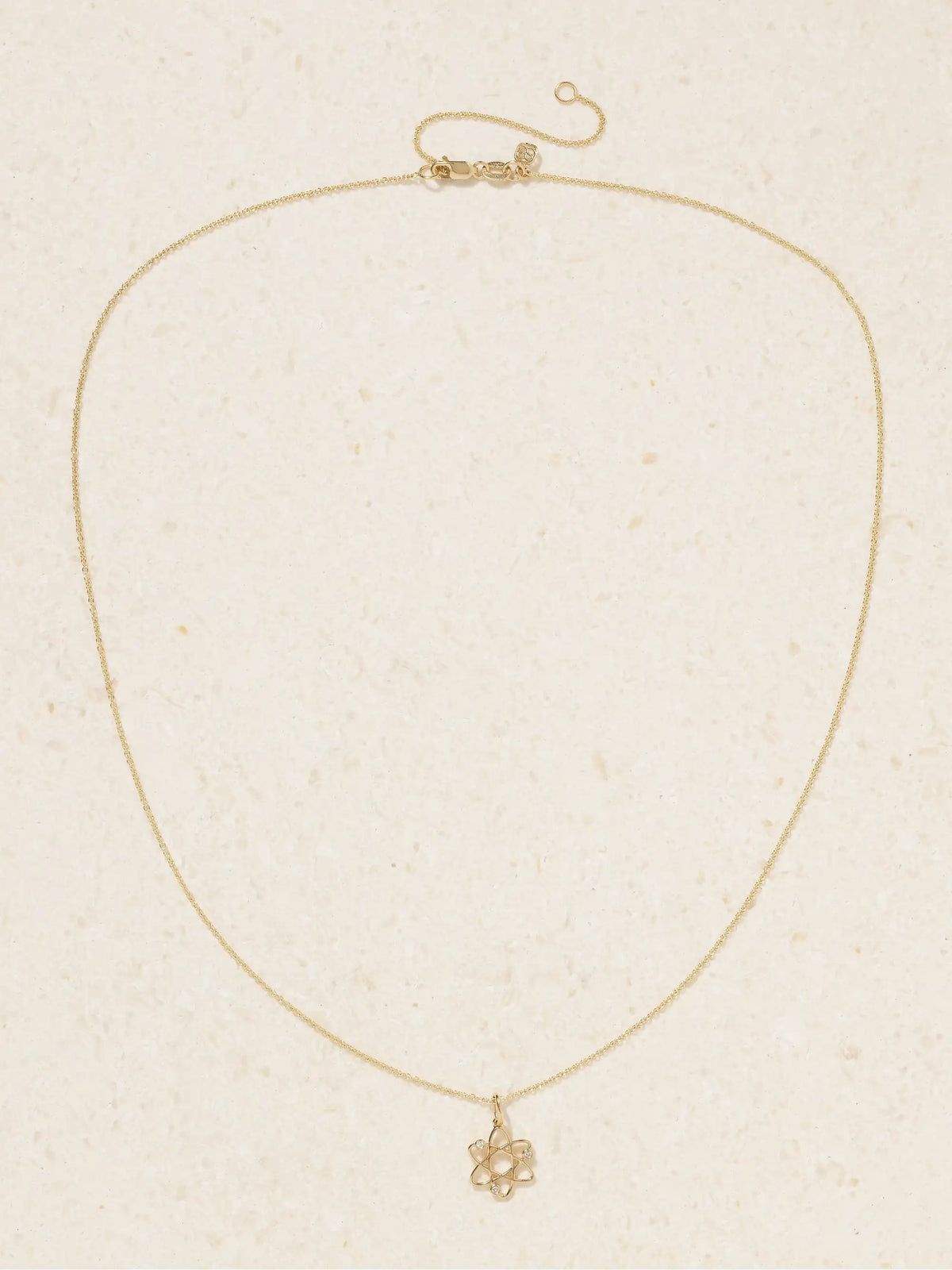 Cosmos 14-karat Gold Diamond Necklace