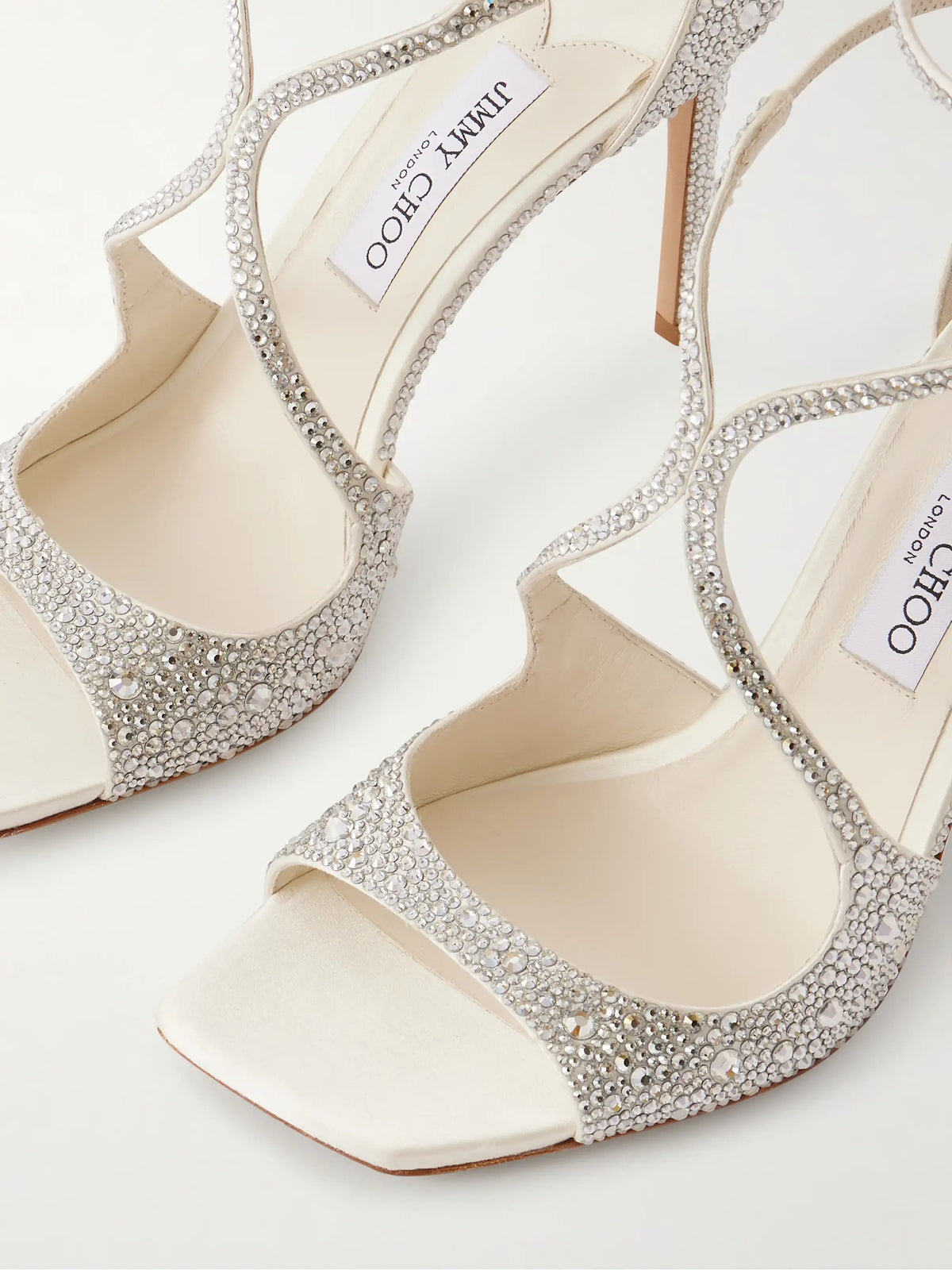 Azia 95 Crystal-embellished Satin Sandals