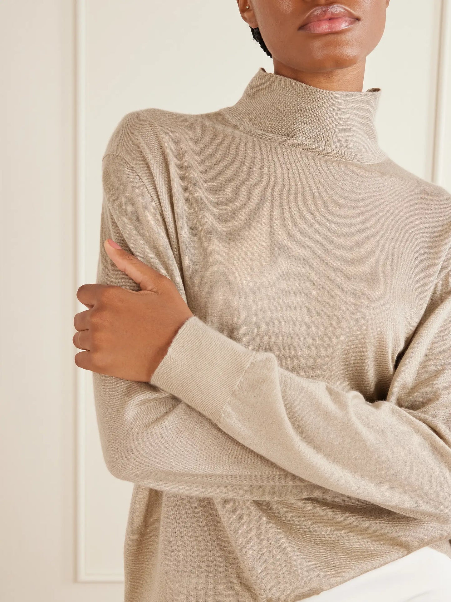 Orly Cashmere And Silk-blend Turtleneck Sweater