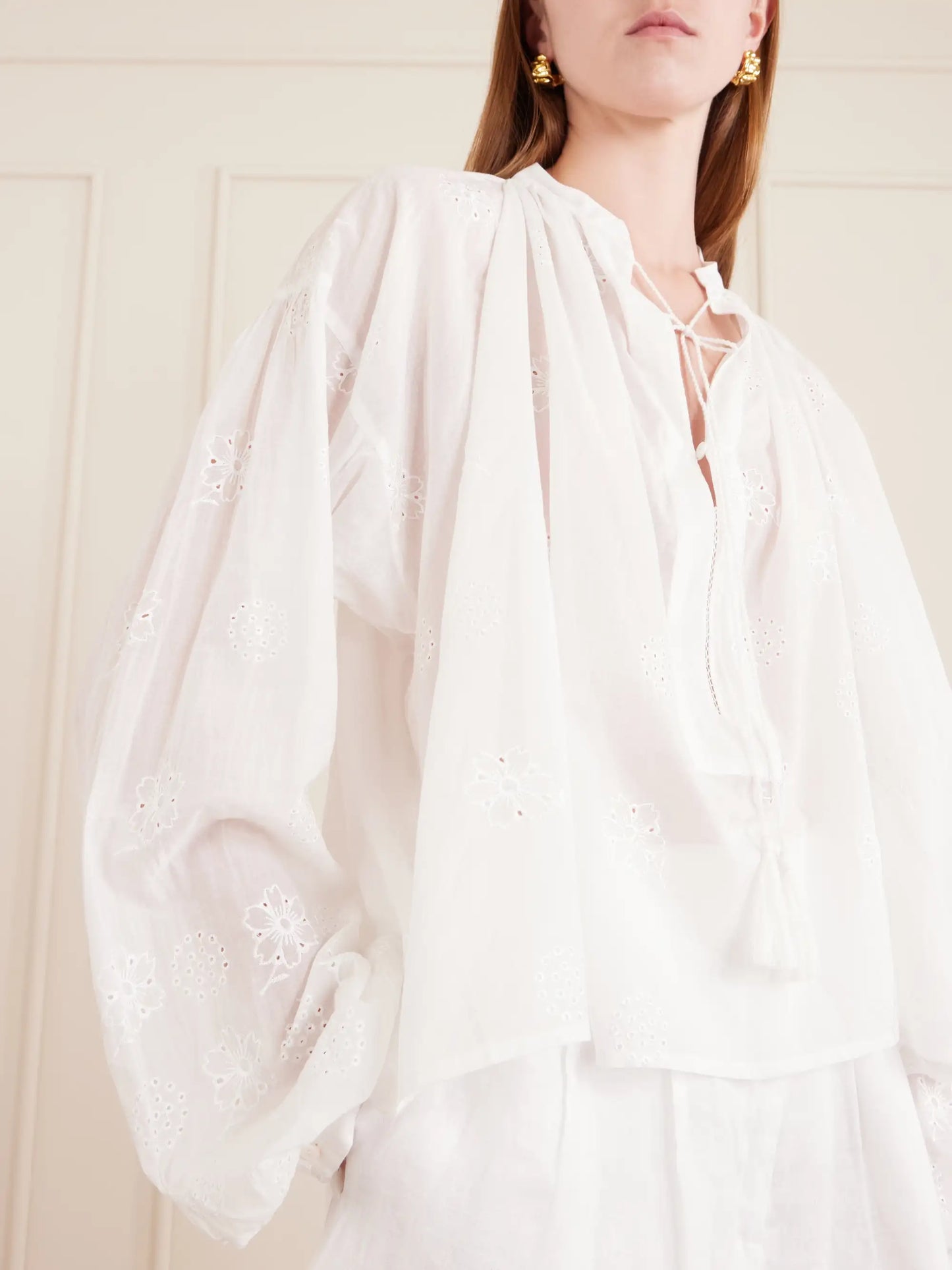 Guise Embroidered Cotton Blouse
