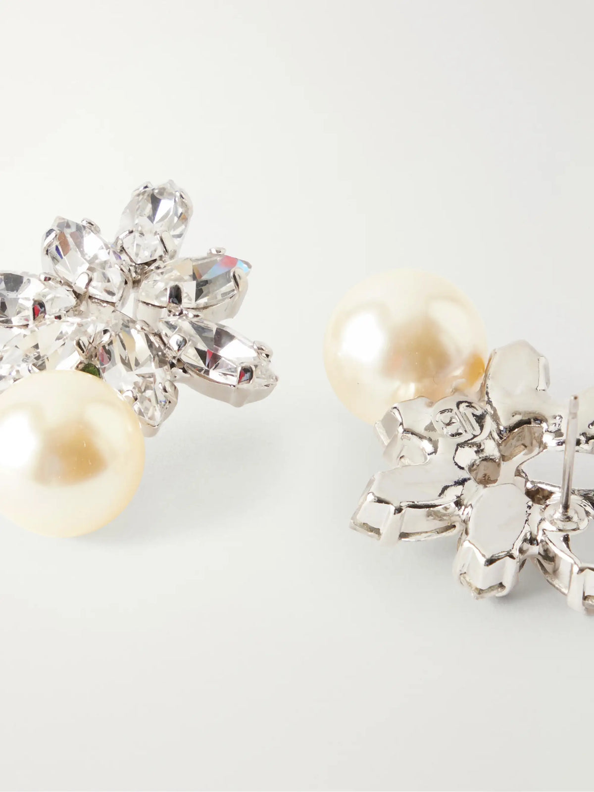 Liza Silver-tone Crystal Earrings