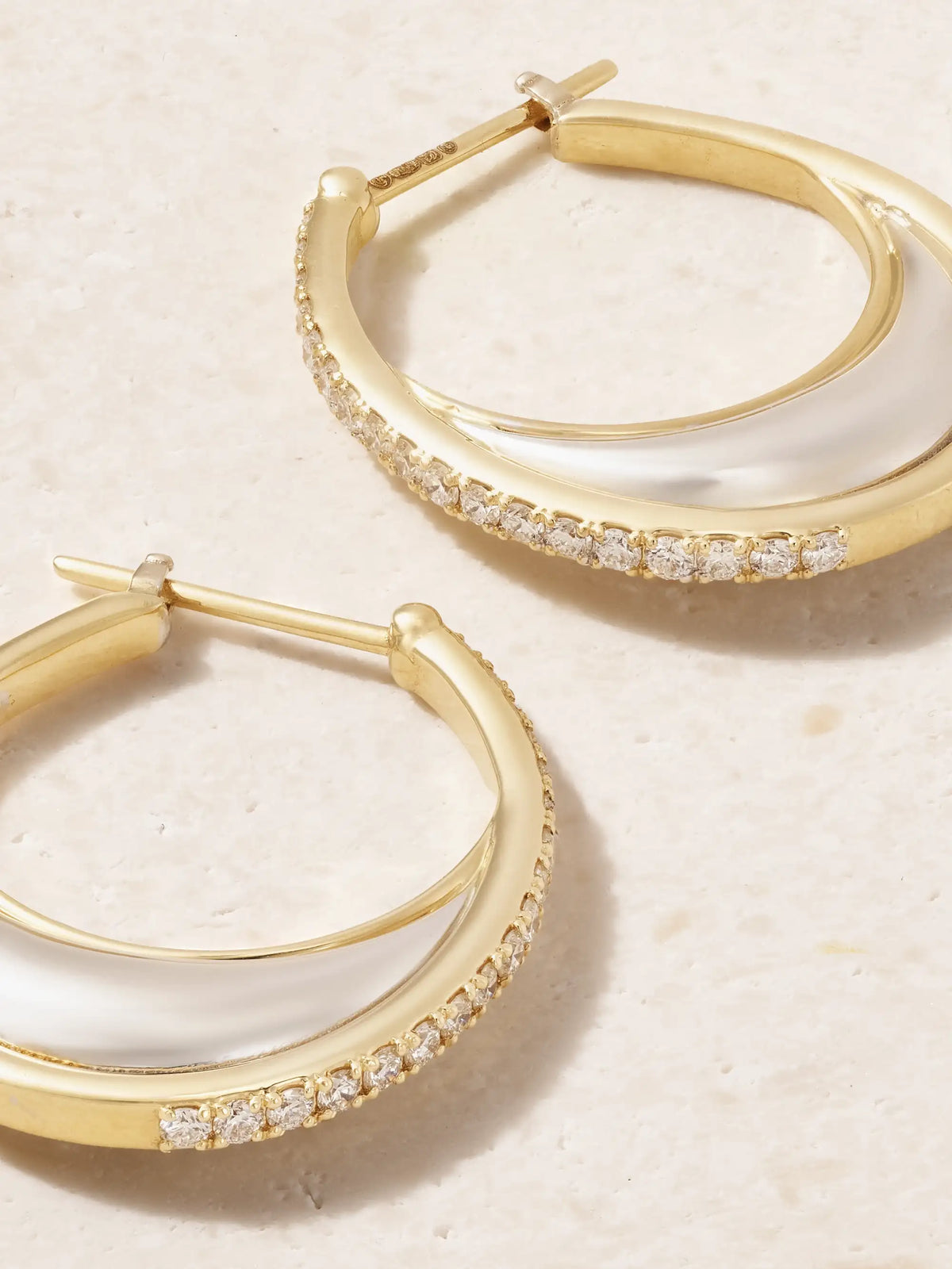 Bloop 18-karat Gold Diamond Hoop Earrings