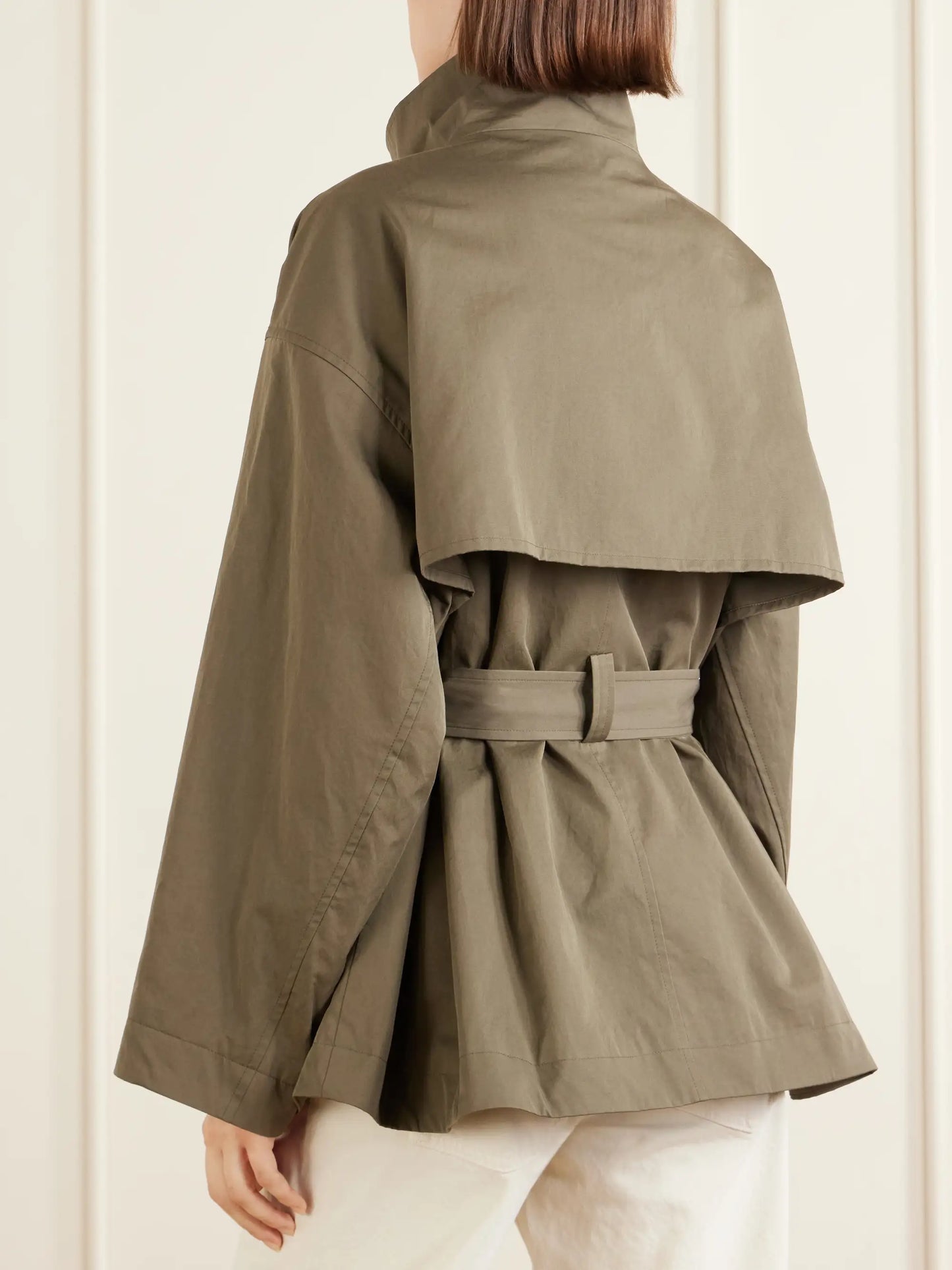 The Short Field Belted Cotton-twill Jacket