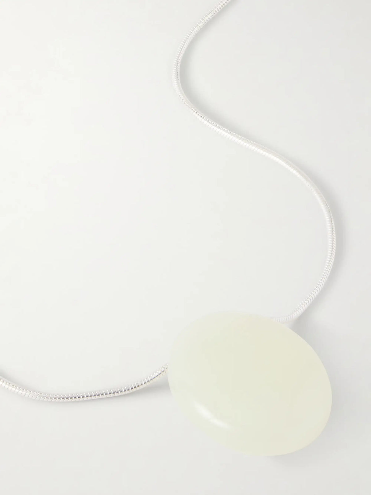 The Julia Silver And Serpentine Necklace
