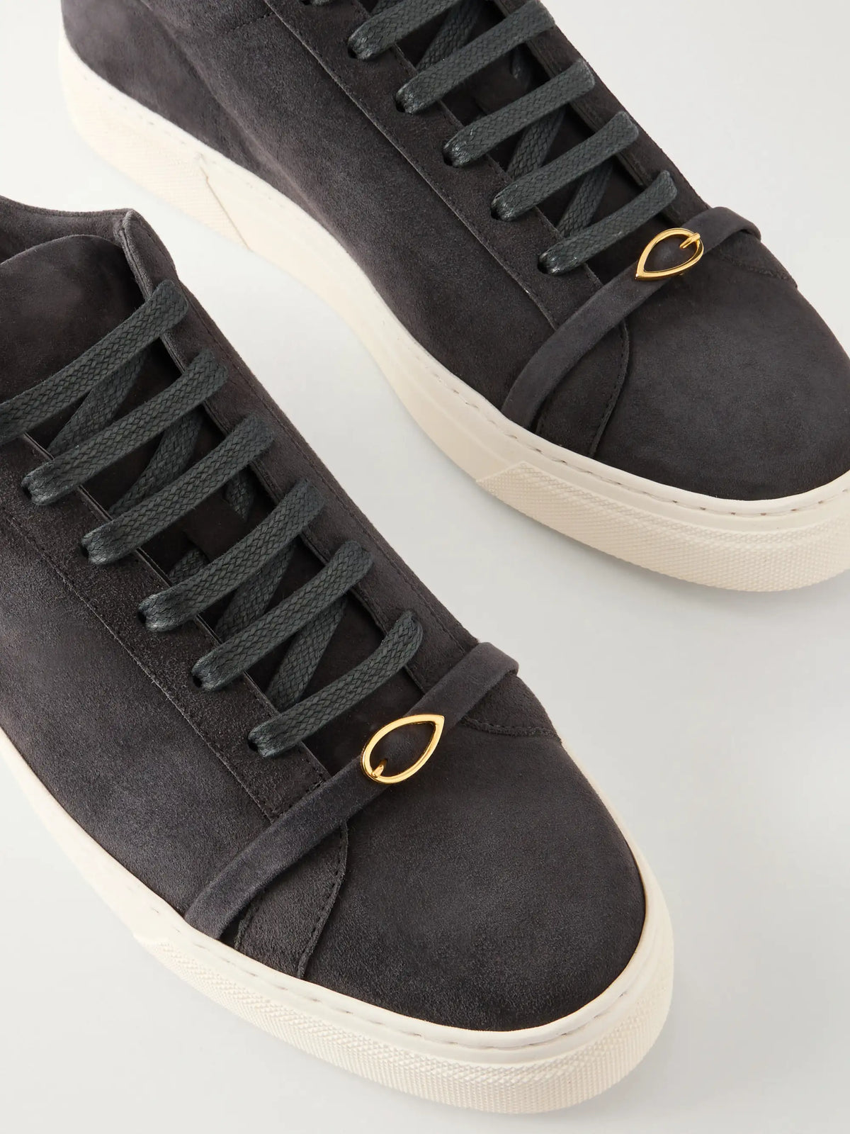 Embellished Suede Sneakers