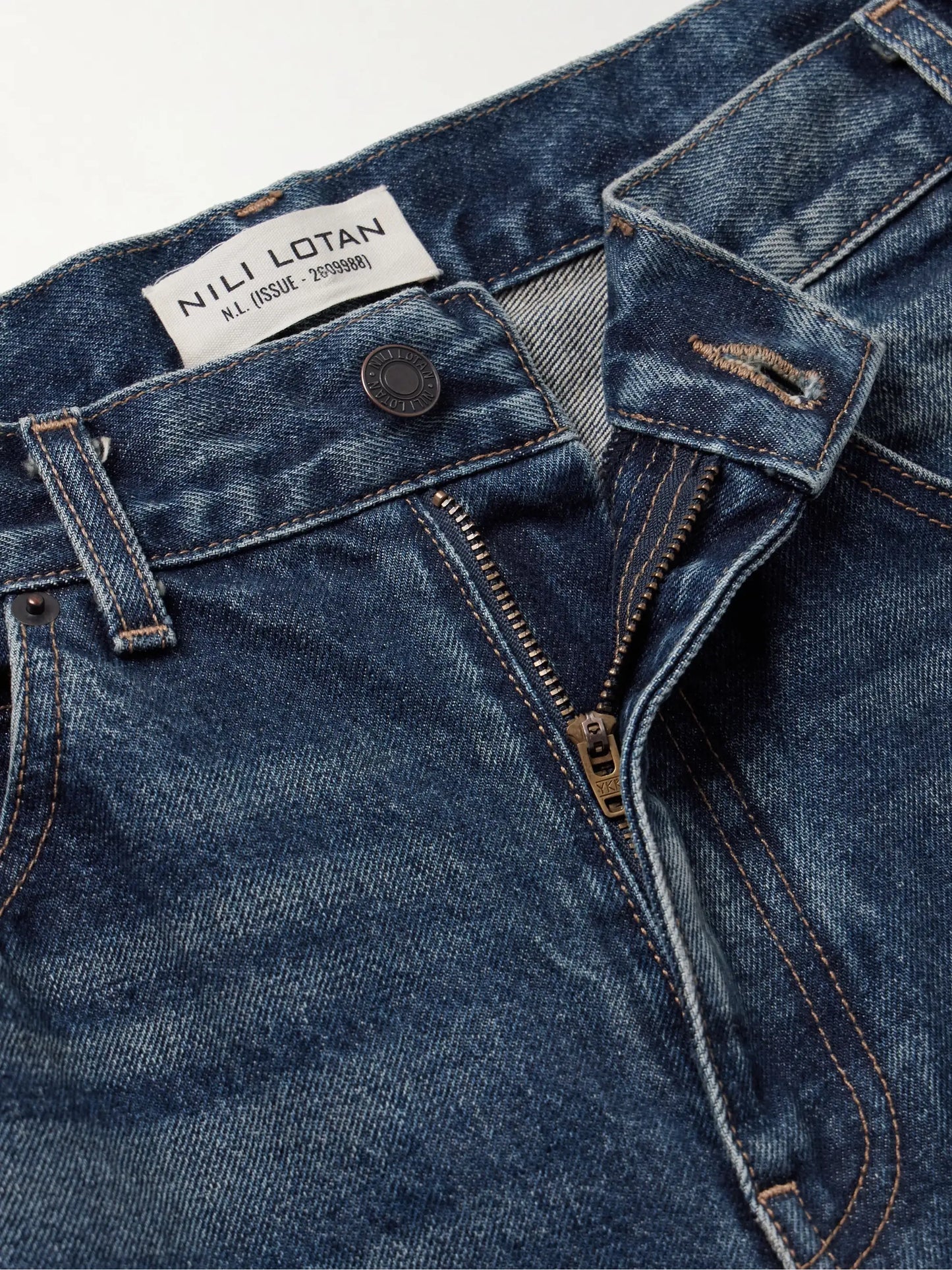 Calla Distressed Mid-rise Straight-leg Jeans