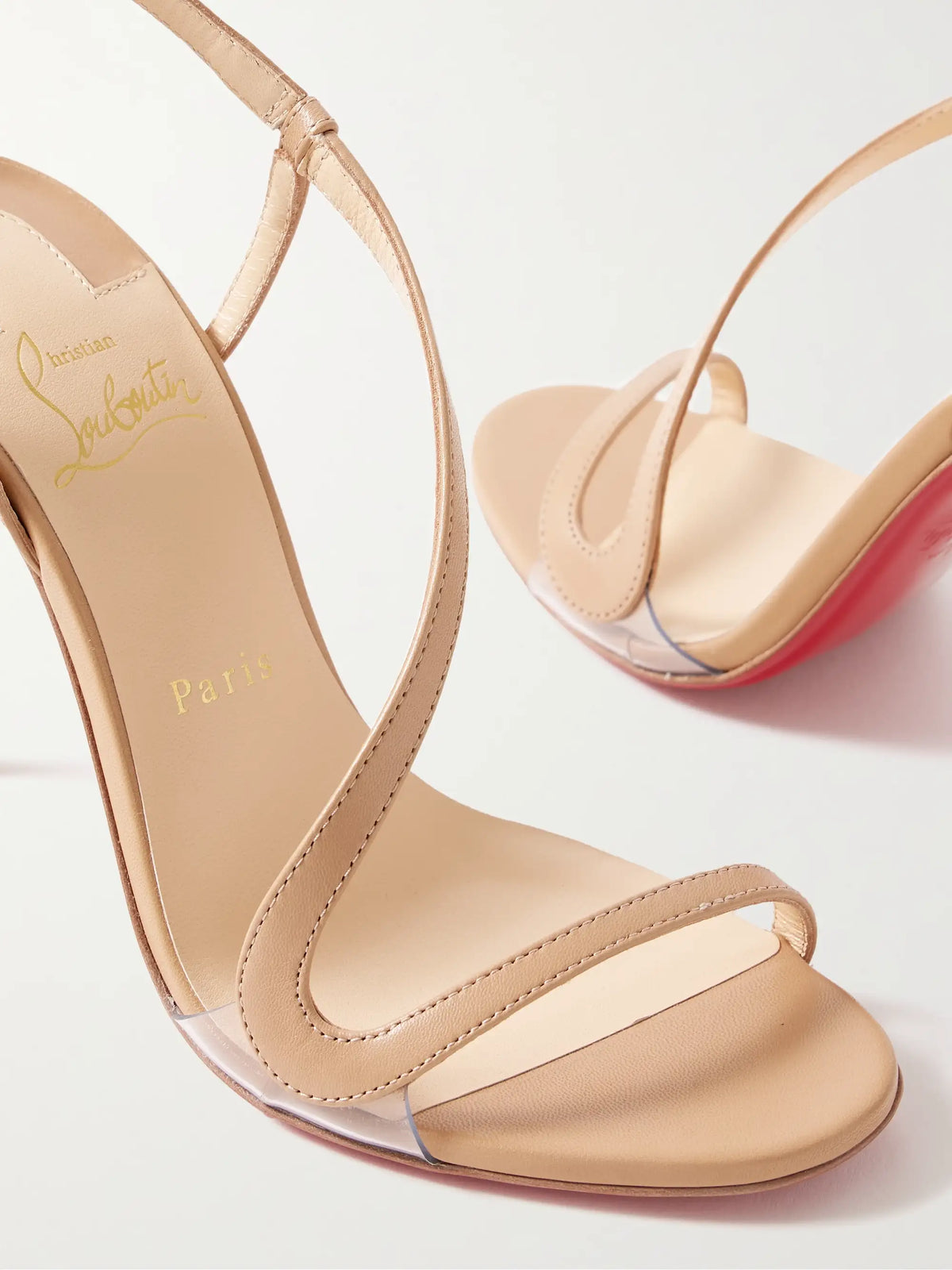 Rosalie 100 Pvc-trimmed Leather Sandals