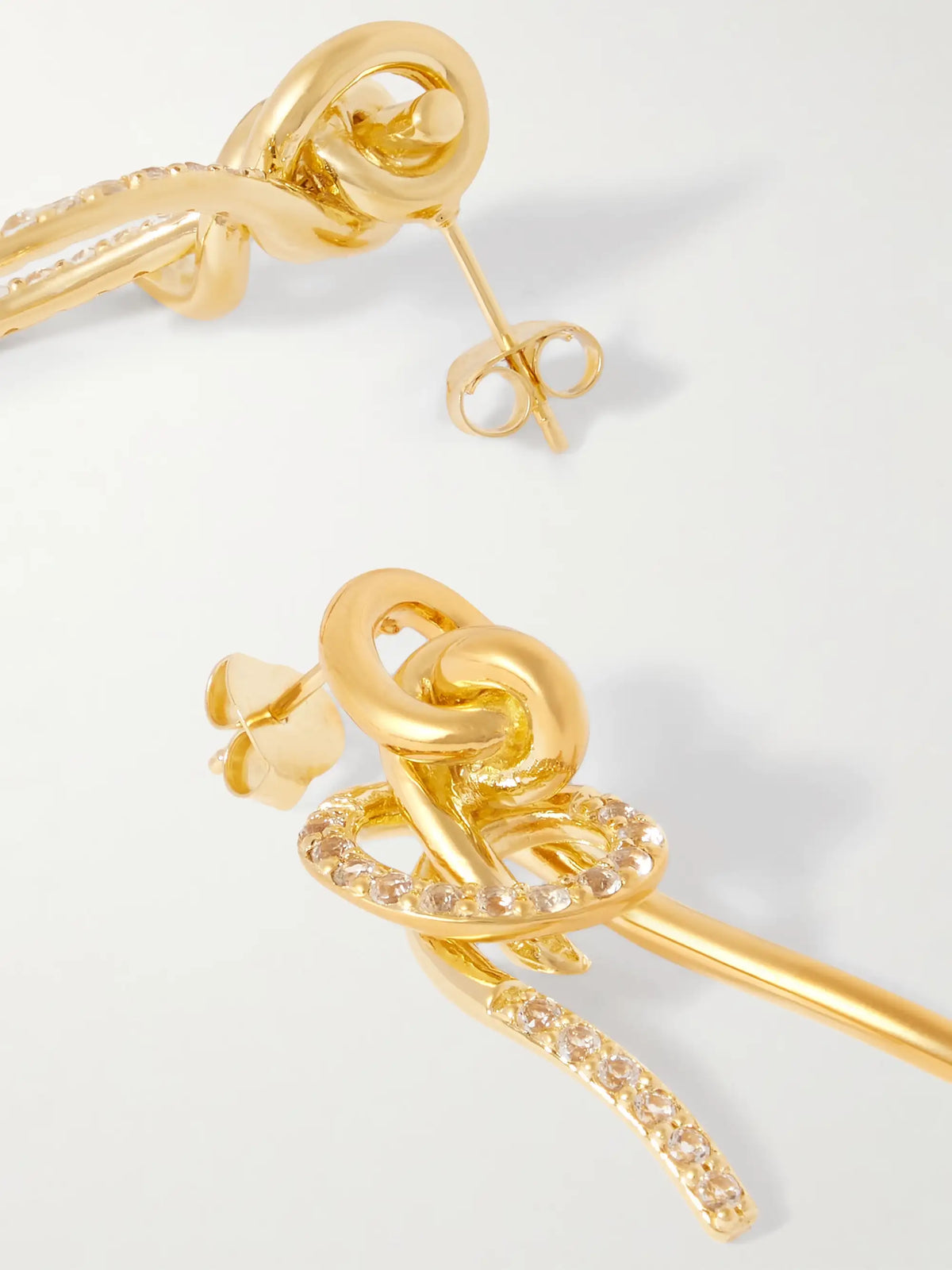 Notsobig Thread Ii Recycled Gold Vermeil Topaz Earrings