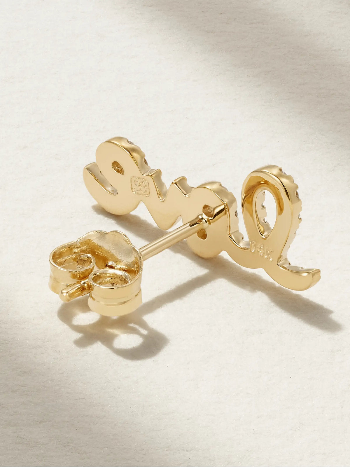 Love 14-karat Gold Diamond Single Earring