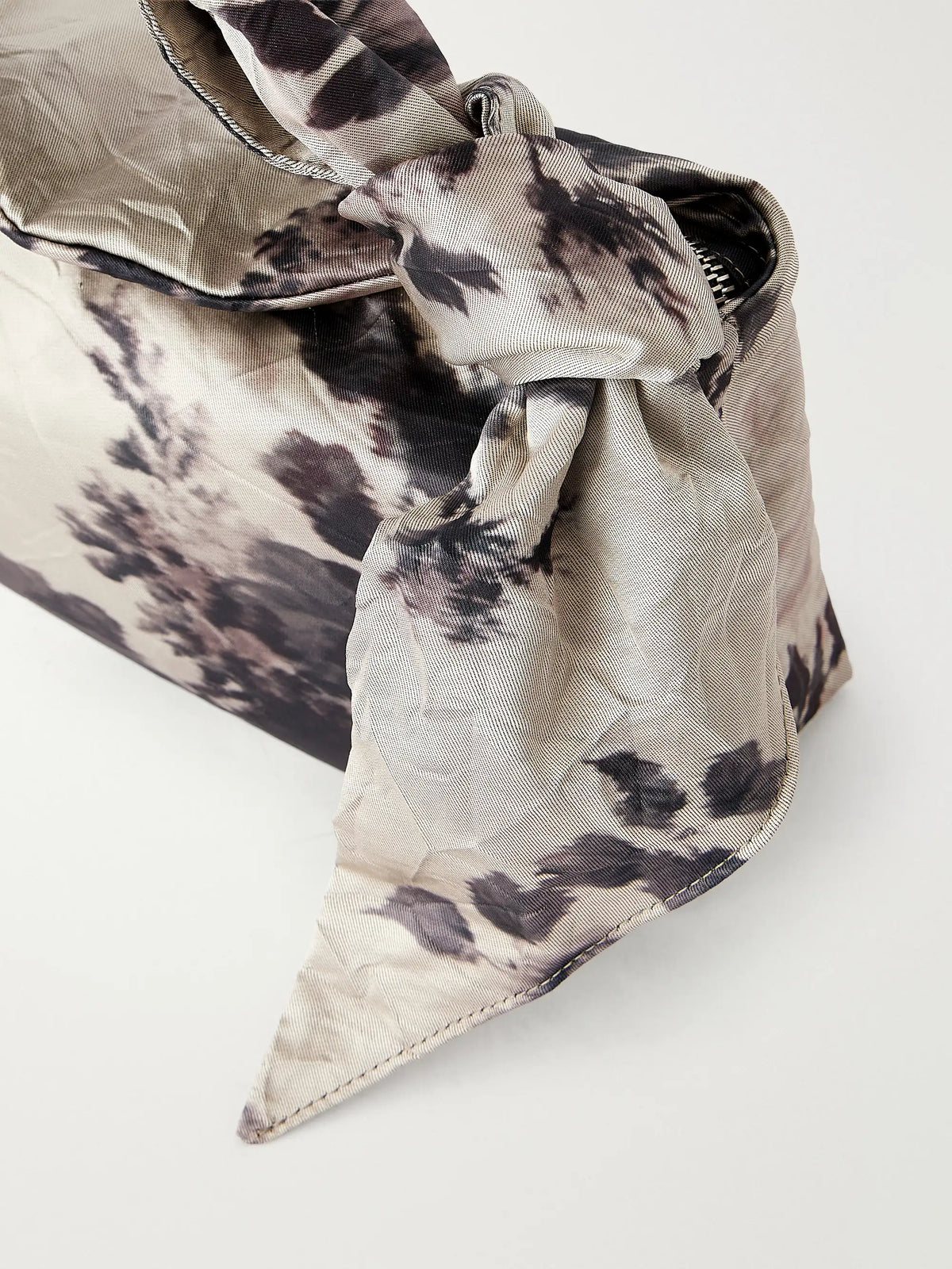 Erdem East West Bloom Floral-print Textured Satin Top-handle Bag