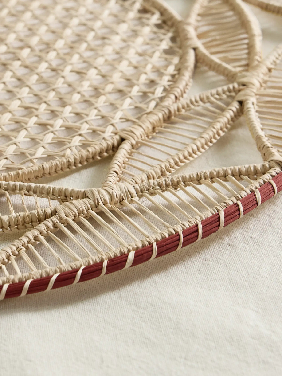 Set Of Two Raffia Placemats