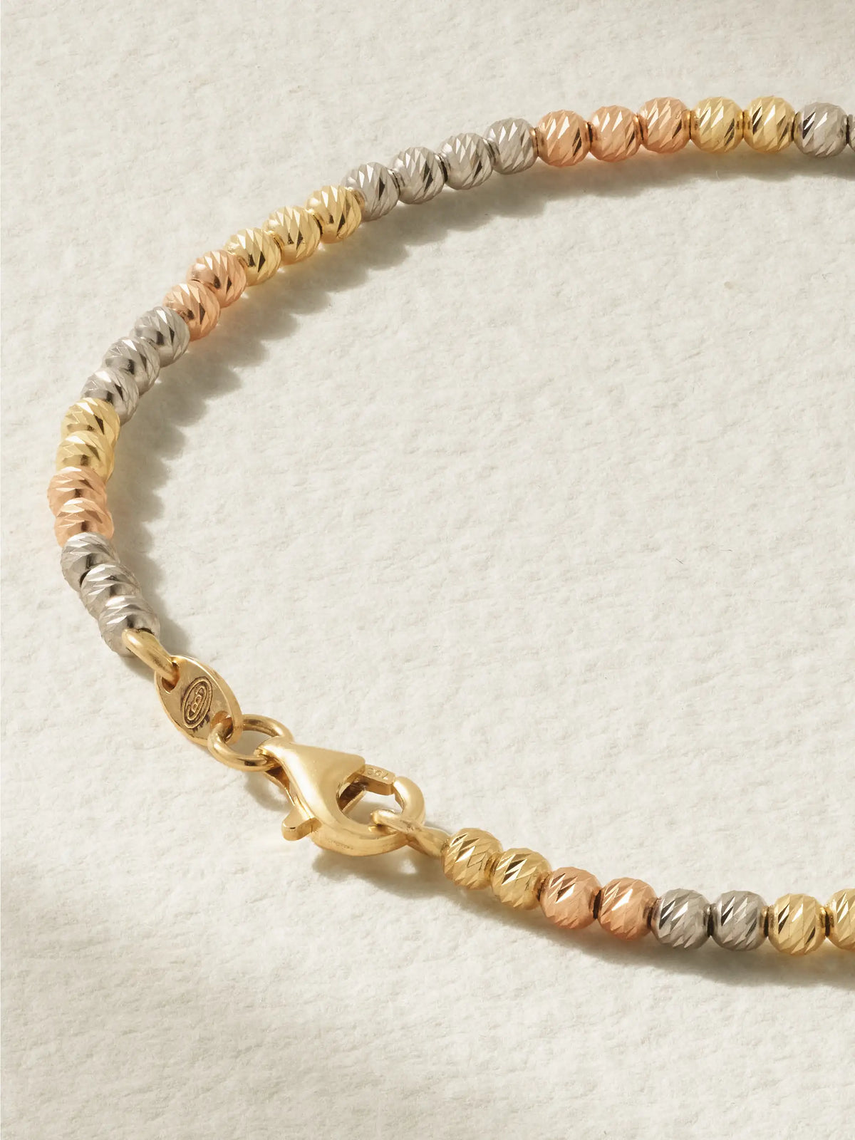 Discoball 18-karat Rose, White And Yellow Gold Bracelet