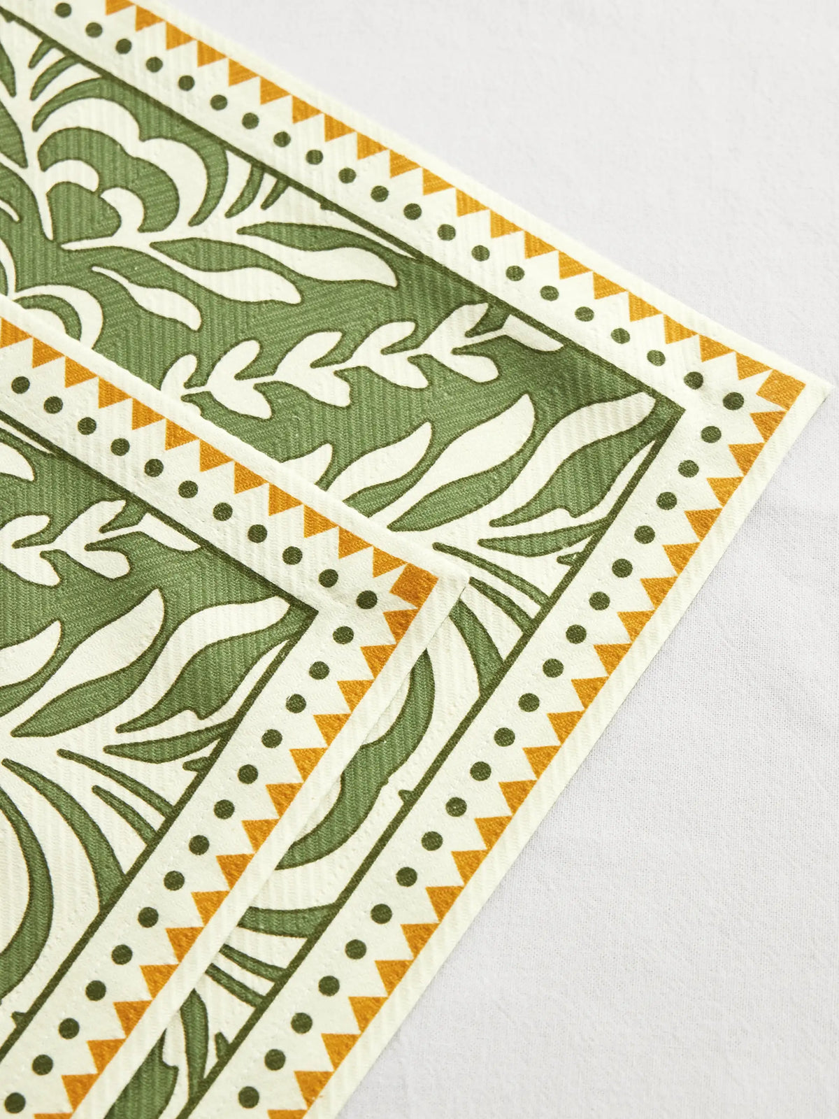 Set Of Two Printed Linen Placemats