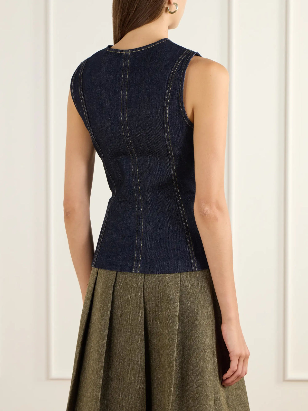 FRAME The Form Denim Vest