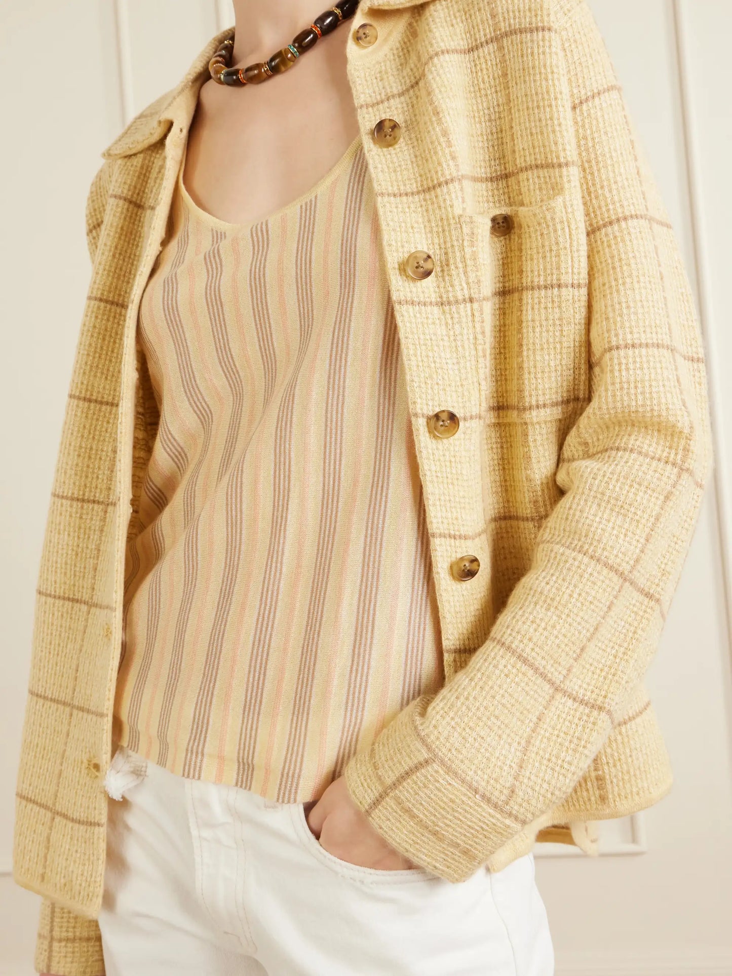 Striped Cashmere Tank