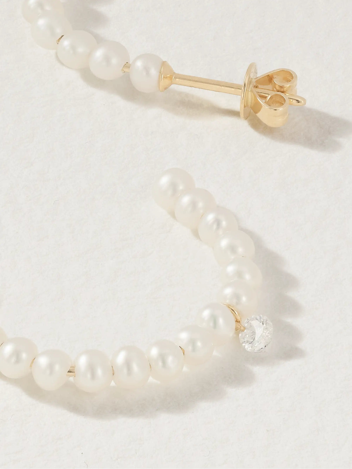 18-karat Gold, Pearl And Diamond Earrings