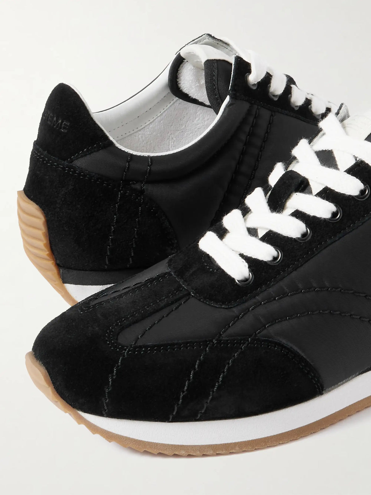 Sport Suede-trimmed Shell Sneakers