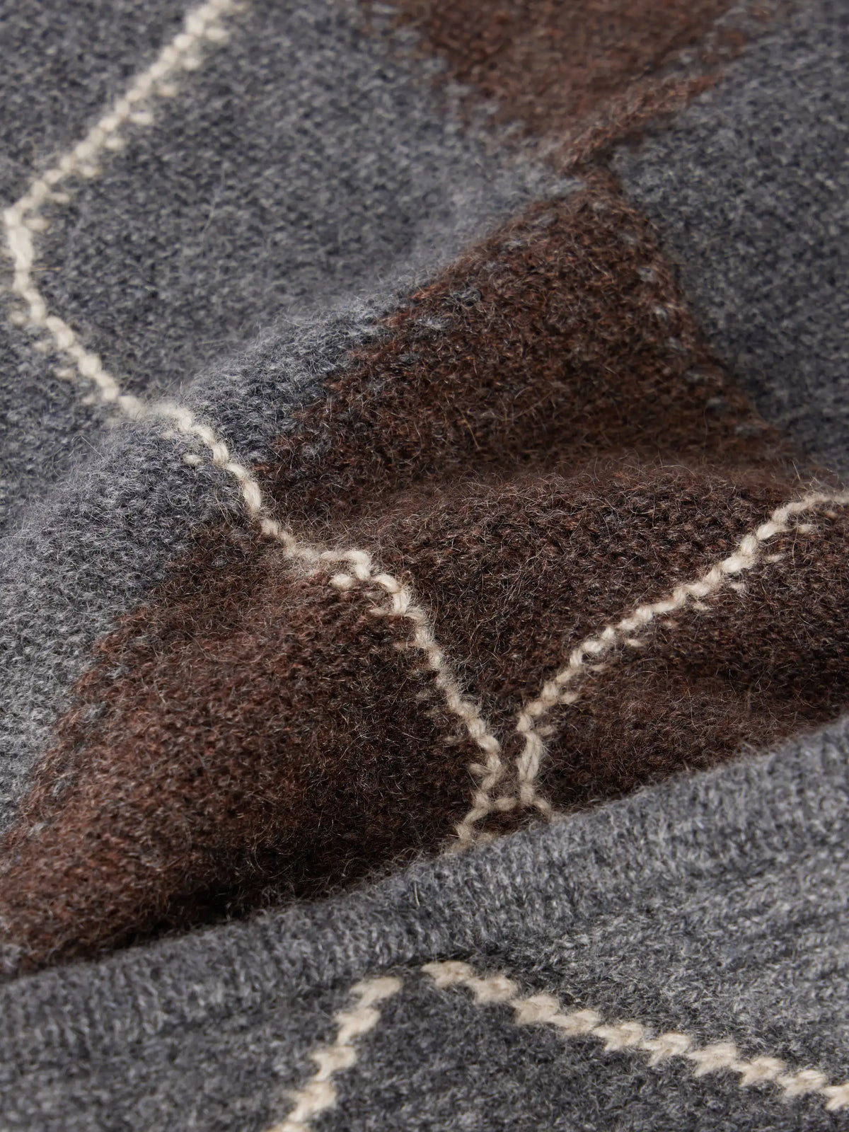 &Daughter Ava Argyle Cashmere Scarf