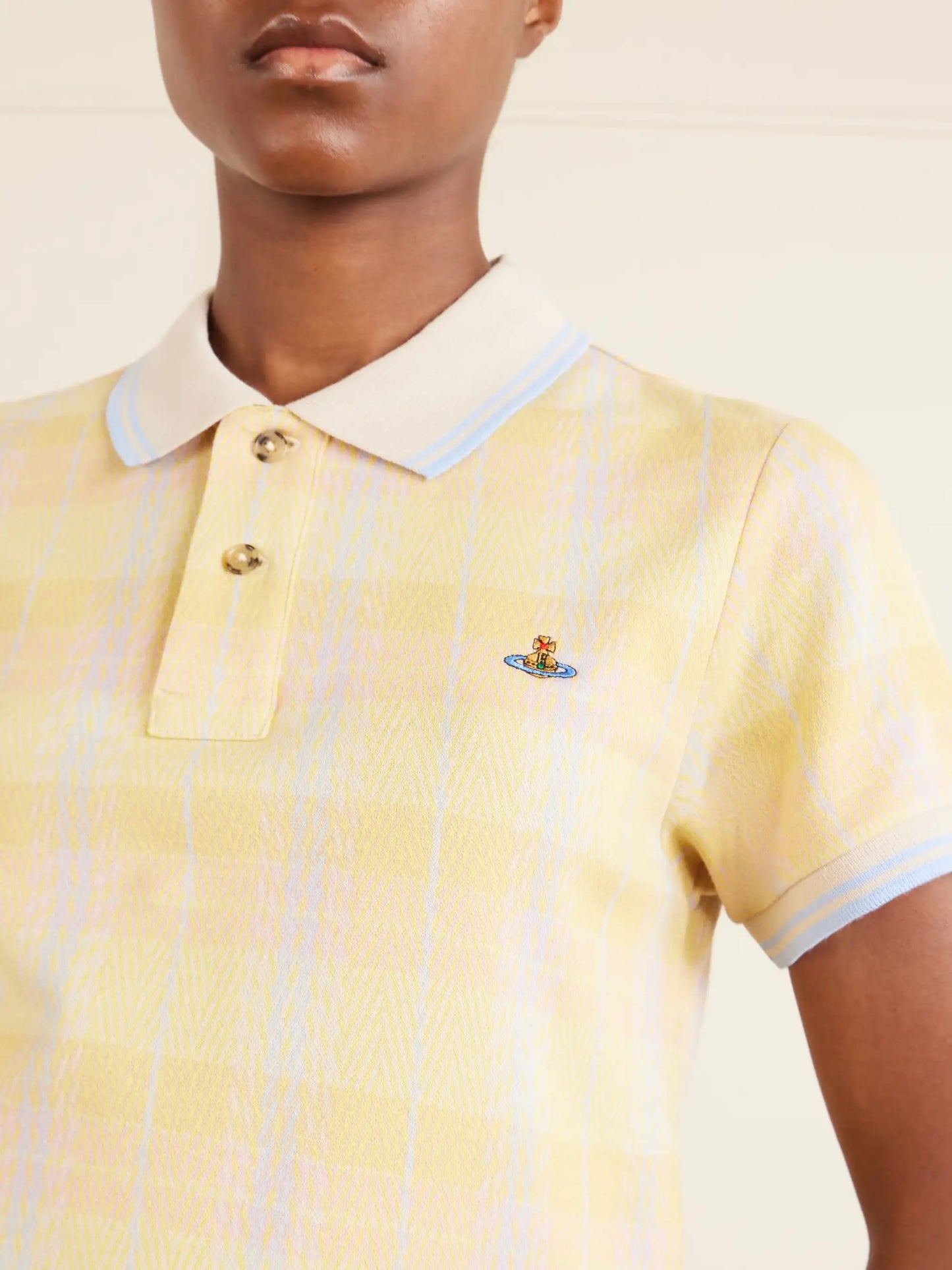 Logo-embroidered Checked Cotton-piqué Polo Shirt