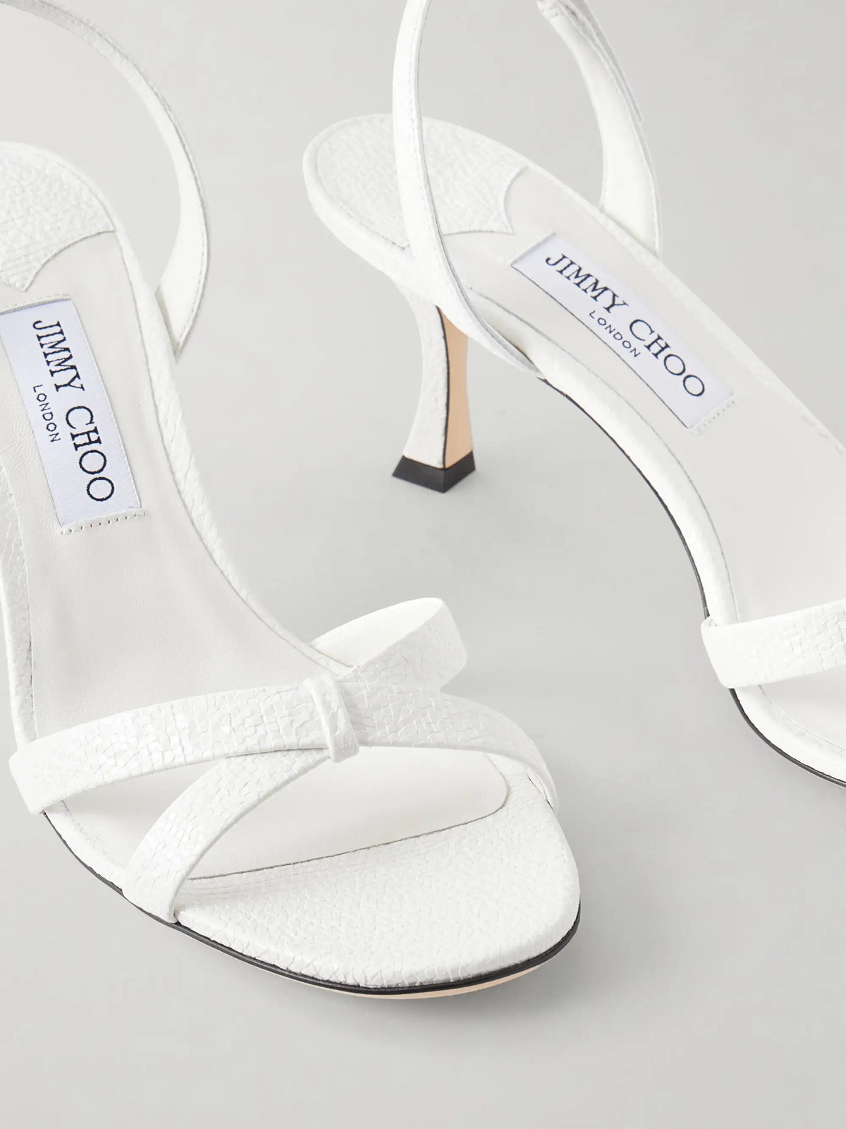 Elsy 70 Textured-leather Sandals