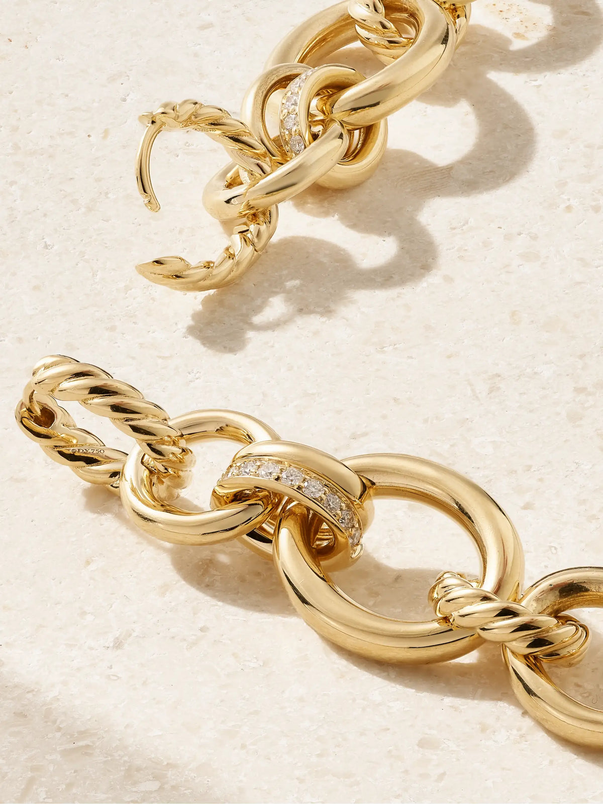 Dy Mercer 18-karat Gold Diamond Earrings