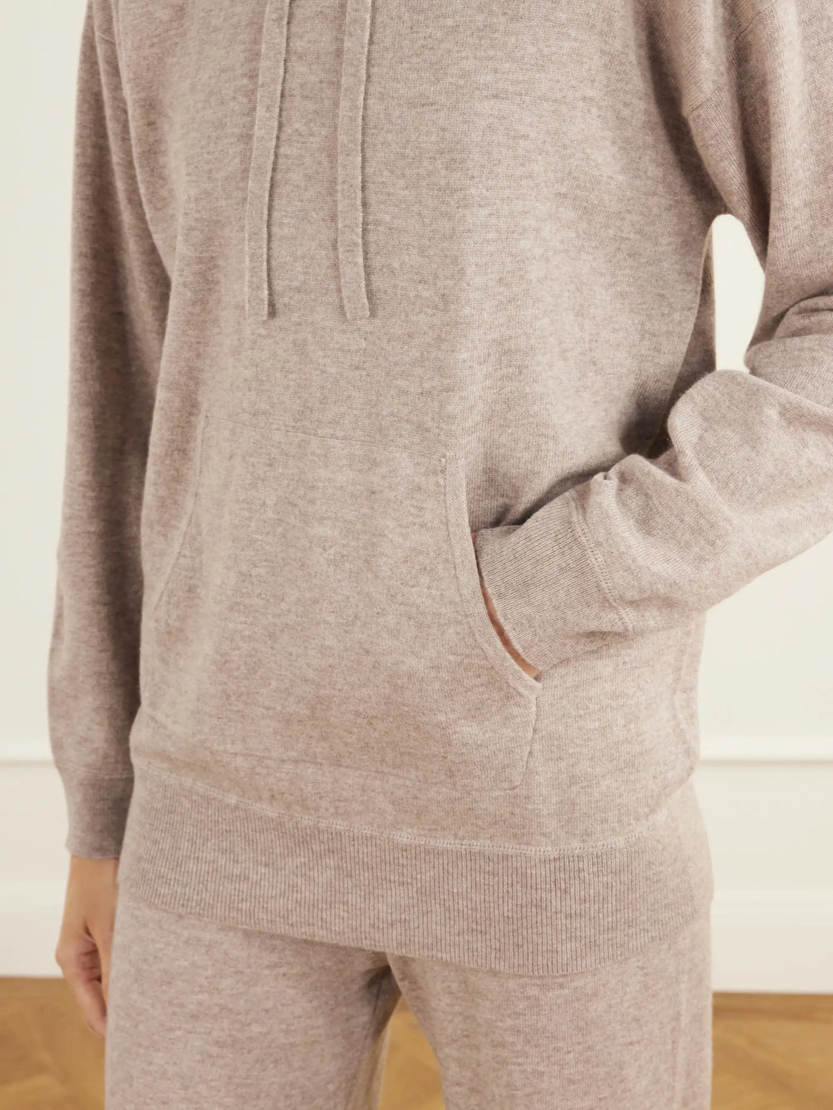 Allude Striped Wool And Cashmere-blend Hoodie And Wide-leg Pants Set