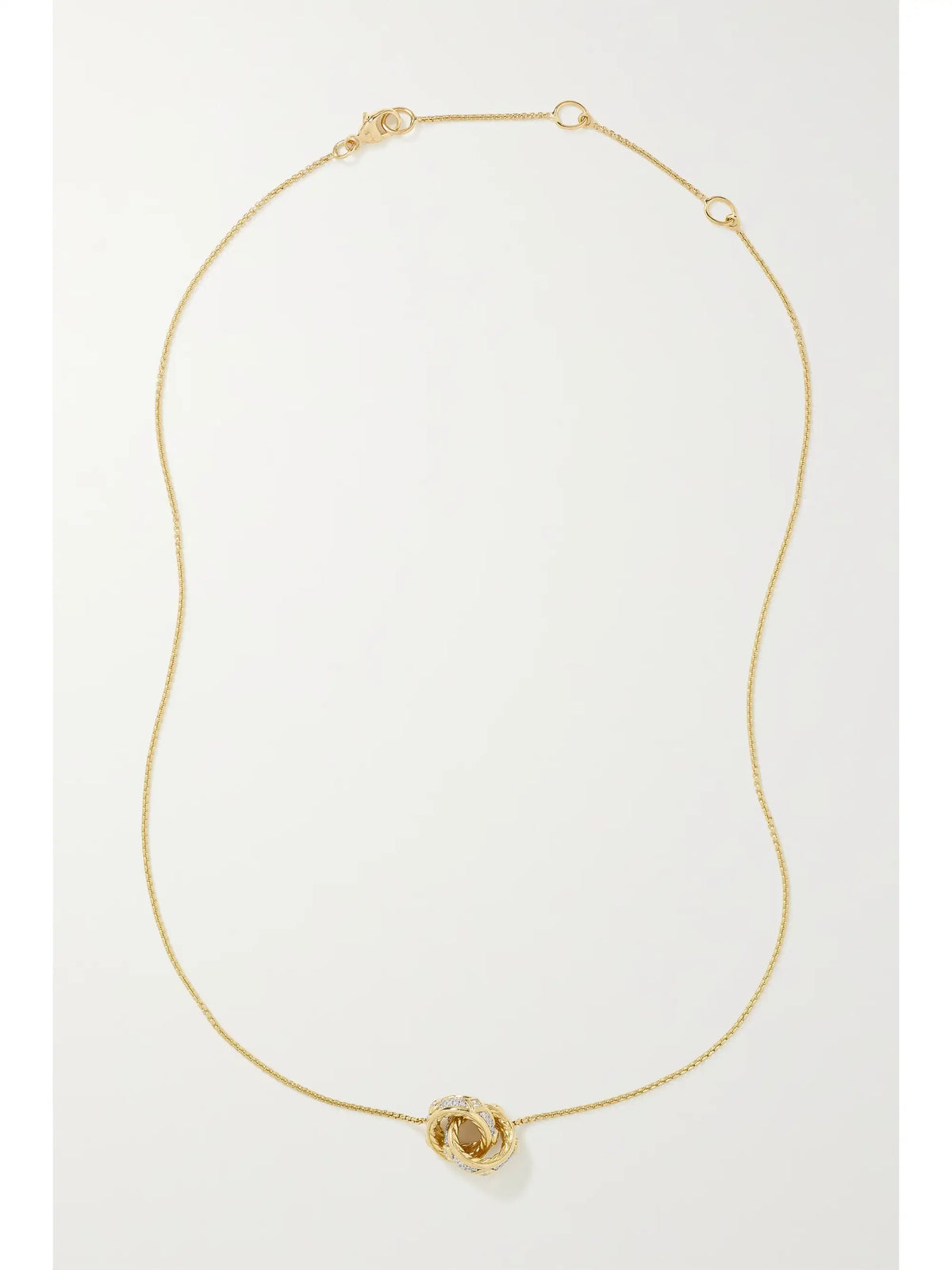 Modern Renaissance 18-karat Gold Diamond Necklace