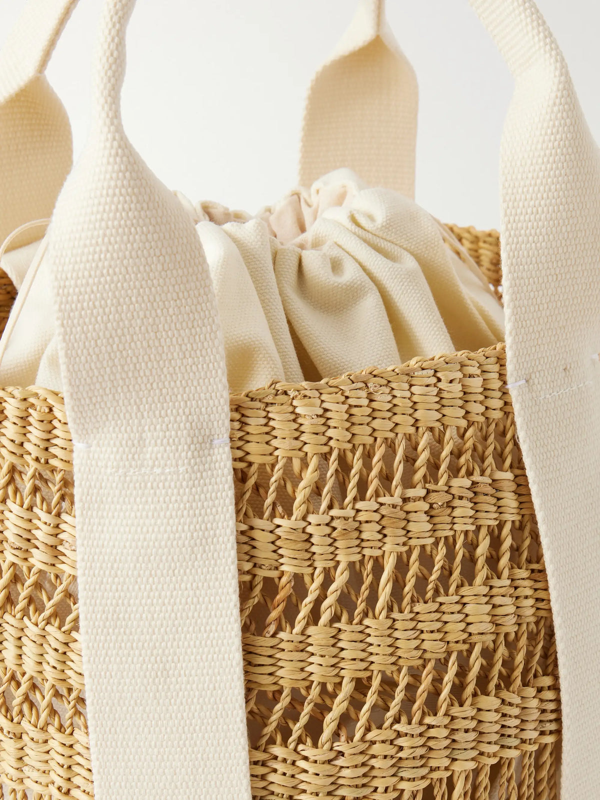 Mixy Raffia Bucket Bag