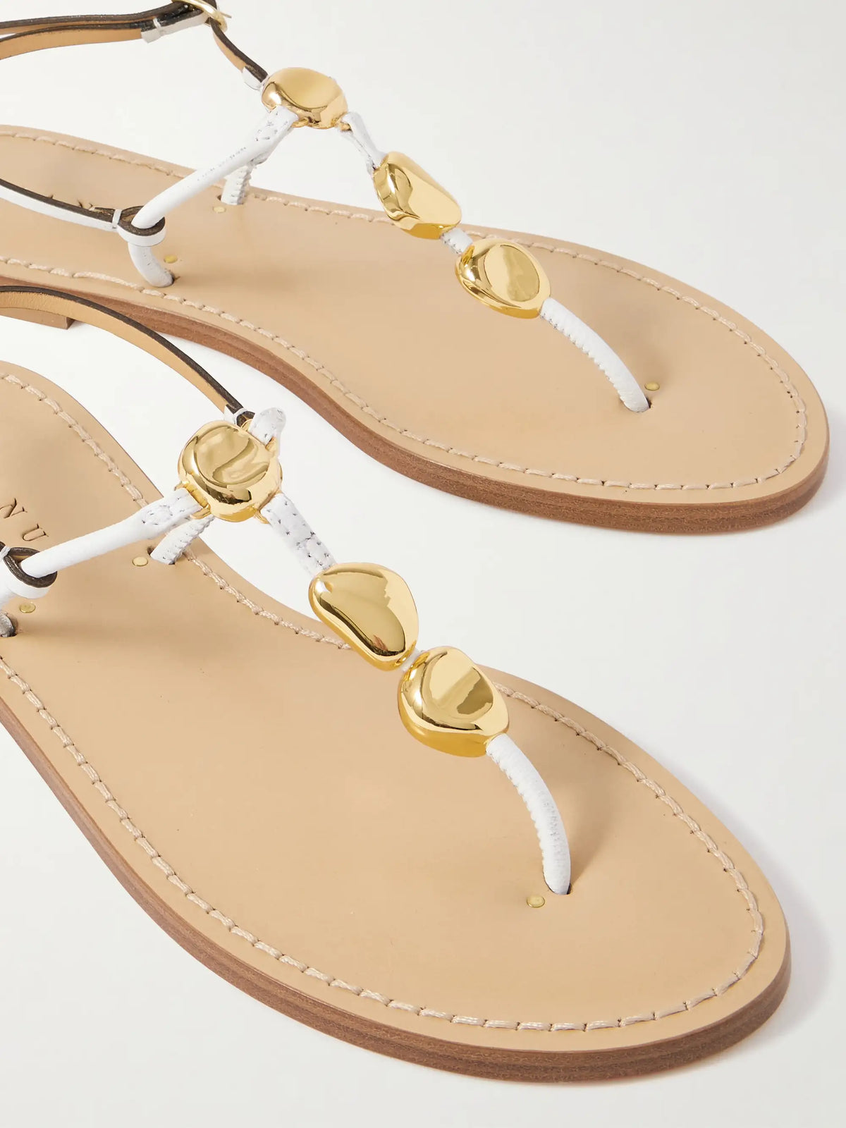 The Nairobi Embellished Leather Sandals