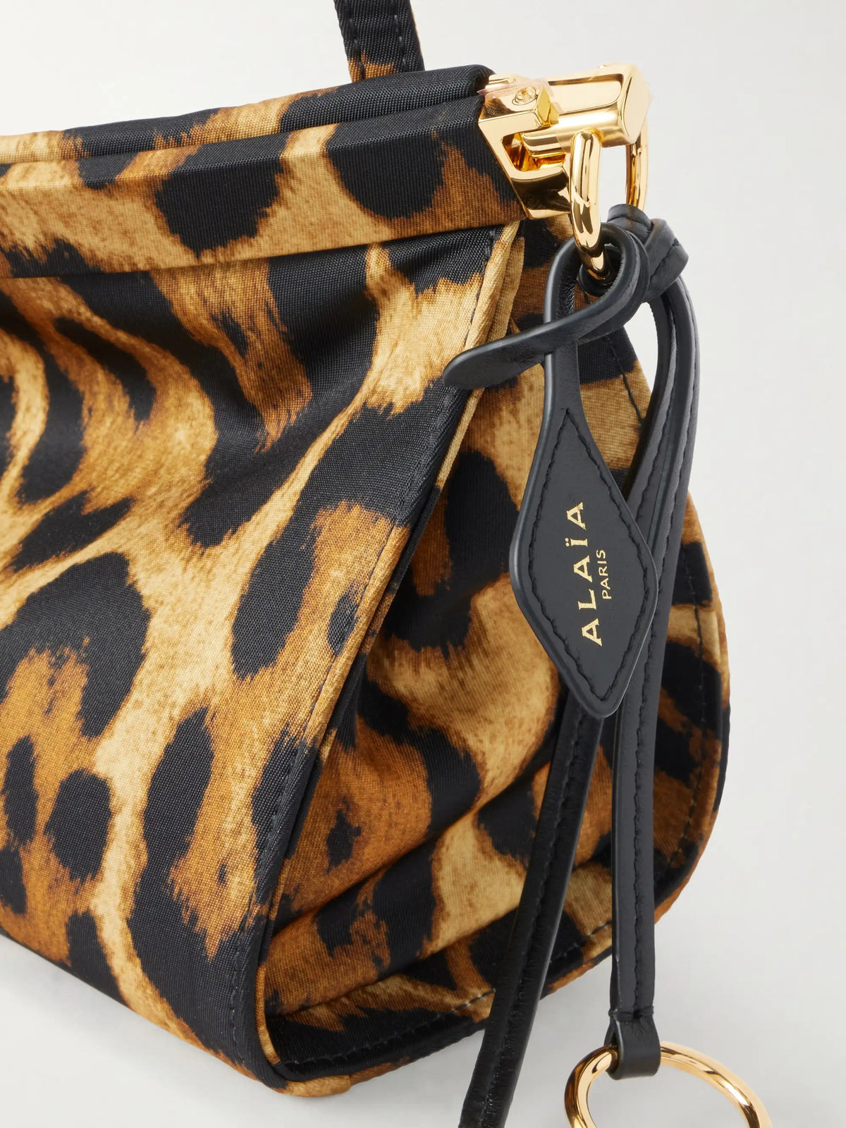 Le Click Medium Leopard-print Satin Shoulder Bag