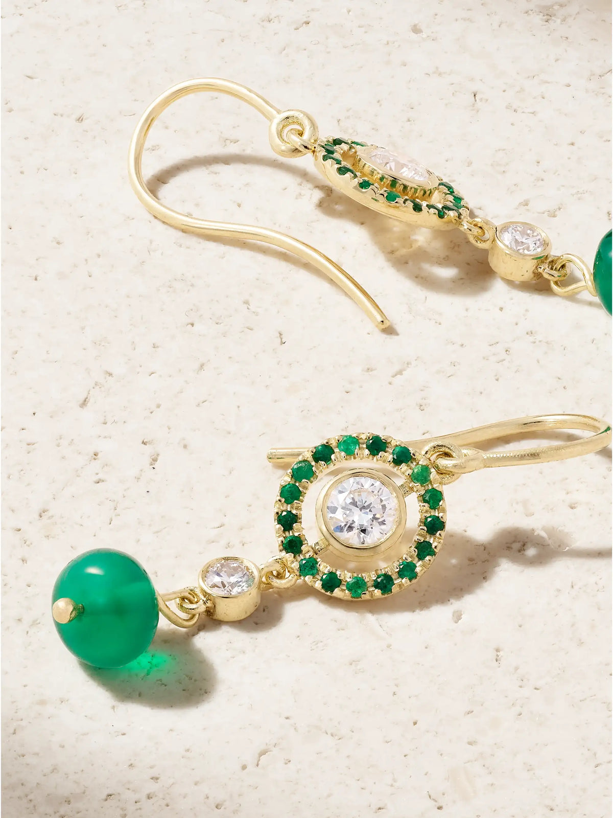 Orbit 18-karat Gold Multi-stone Earrings