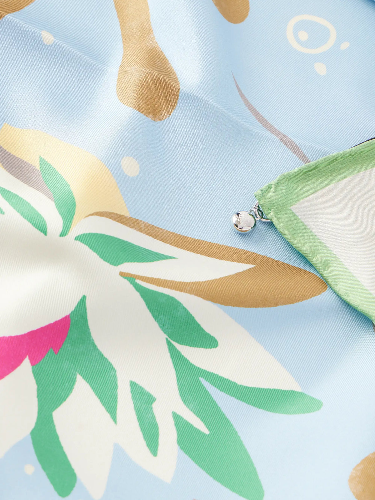 + Paula's Ibiza Printed Silk-twill Scarf