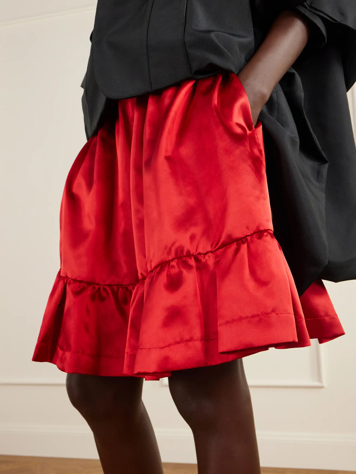 Comme des Garçons GIRL Ruffled Satin Shorts