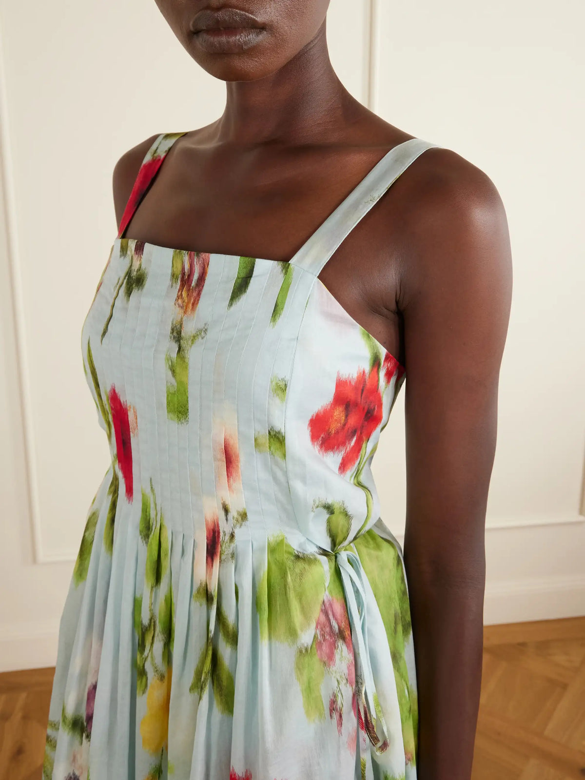 Oscar de la Renta Floral-printed Cotton-voile Gown