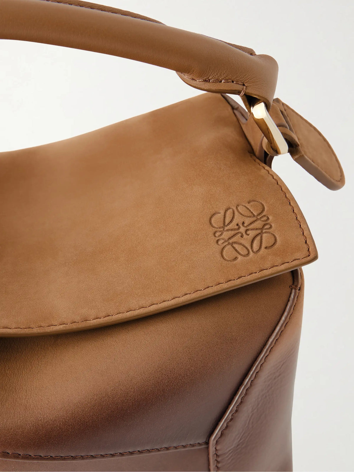 Puzzle Edge Small Patent-nubuck Shoulder Bag