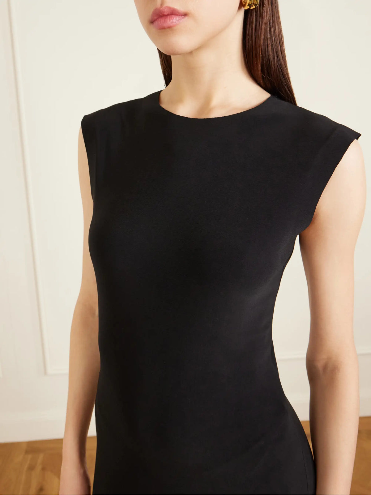 Stretch-crepe Maxi Dress
