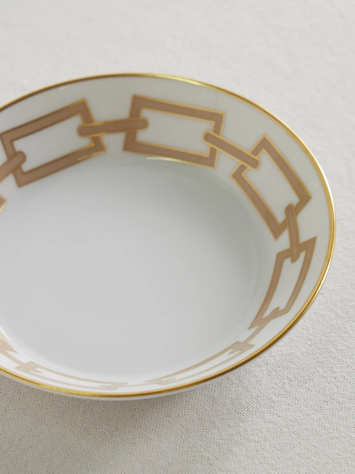 Catene Gold-plated Porcelain Tea Saucer