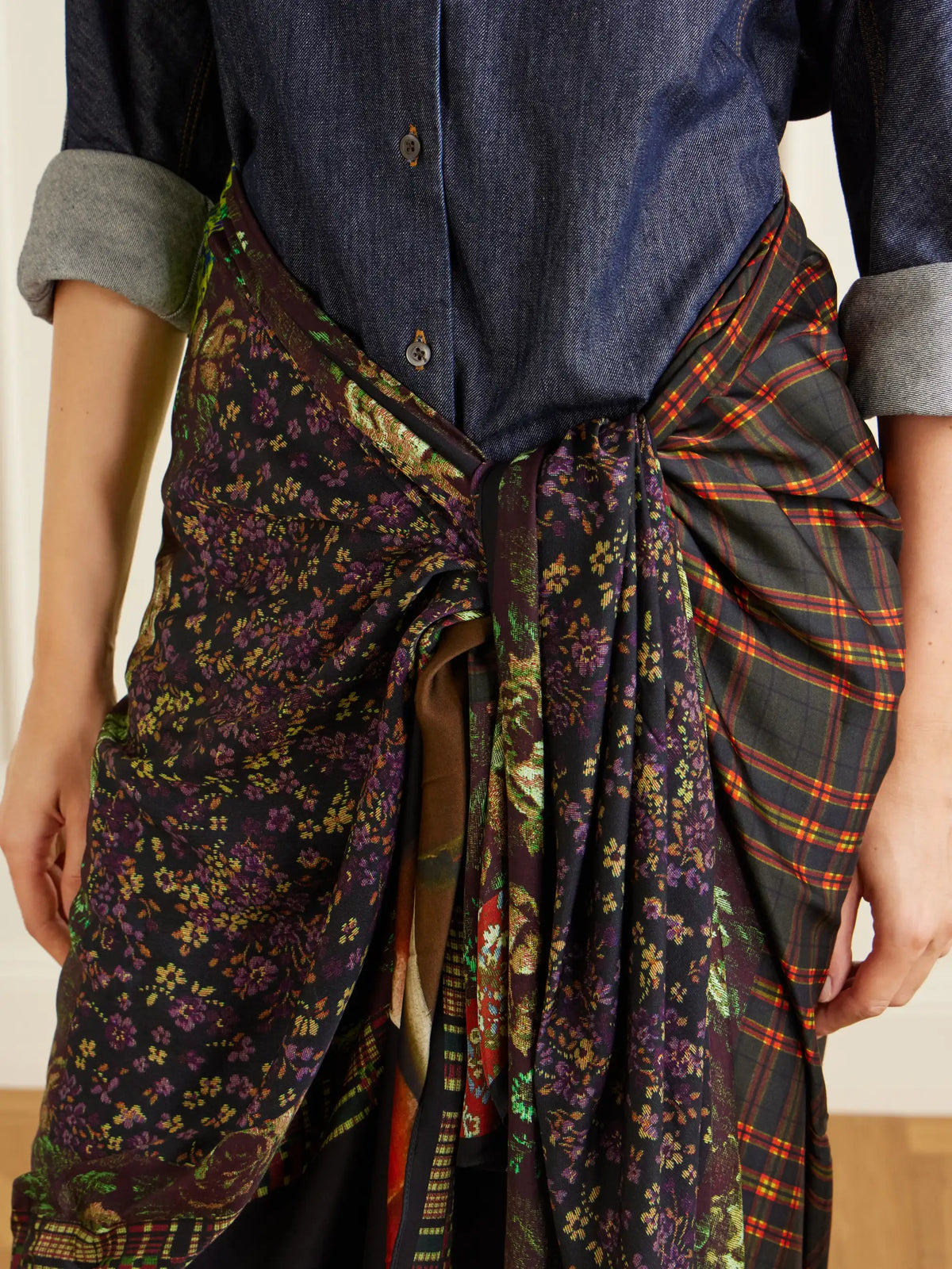 Dries Van Noten Flara Floral-print Twill Scarf