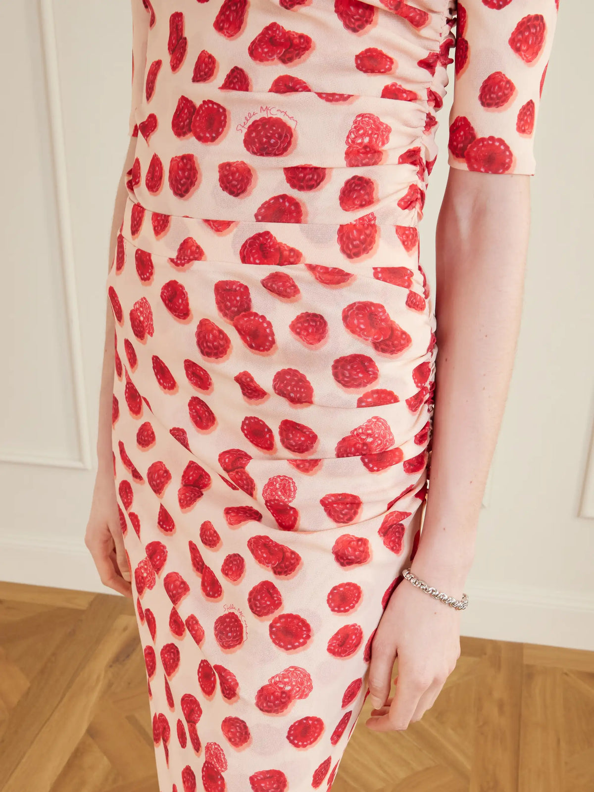 Stella McCartney Printed Mesh Midi Skirt