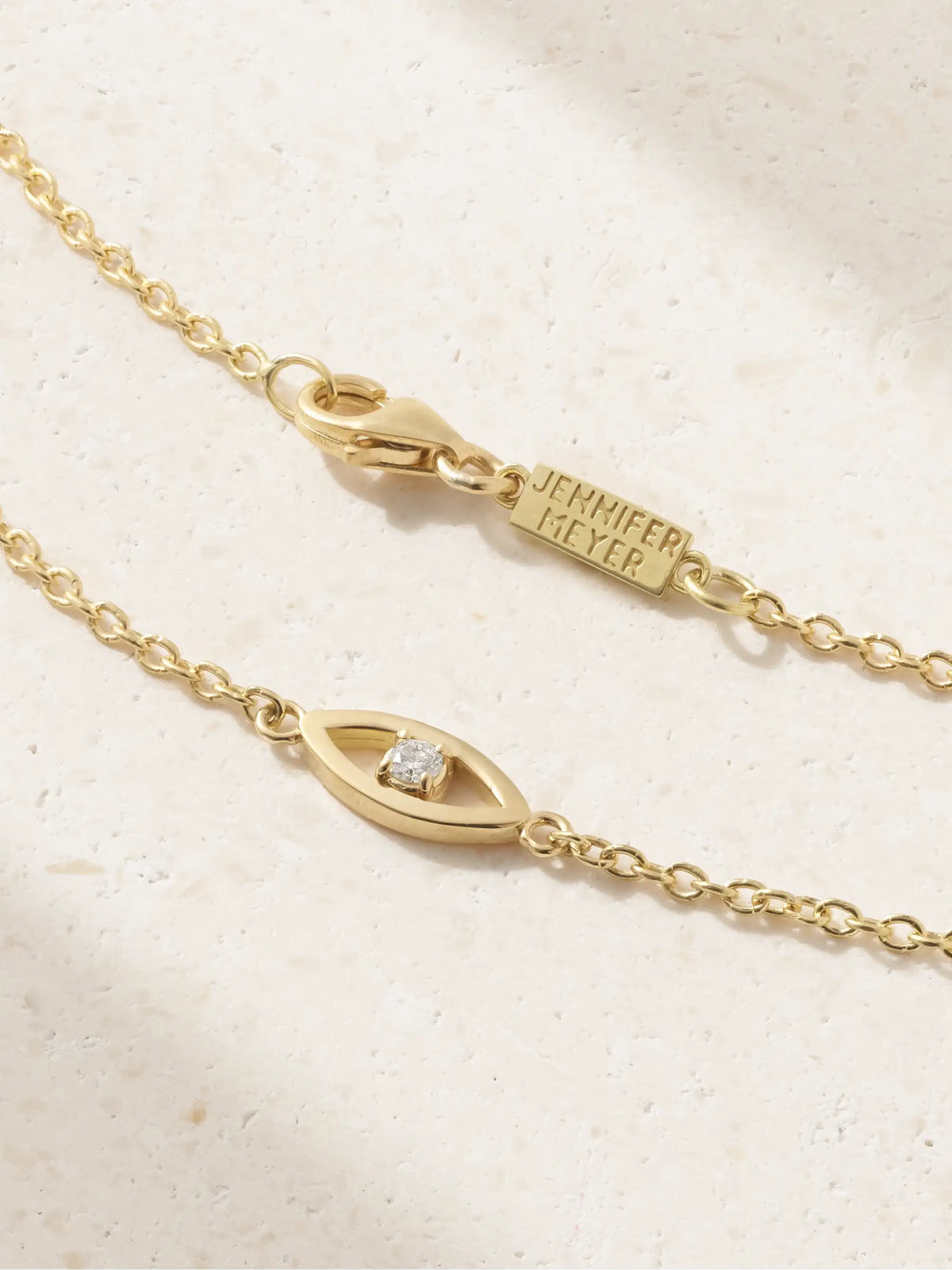 Mini Evil Eye 18-karat Gold Diamond Bracelet