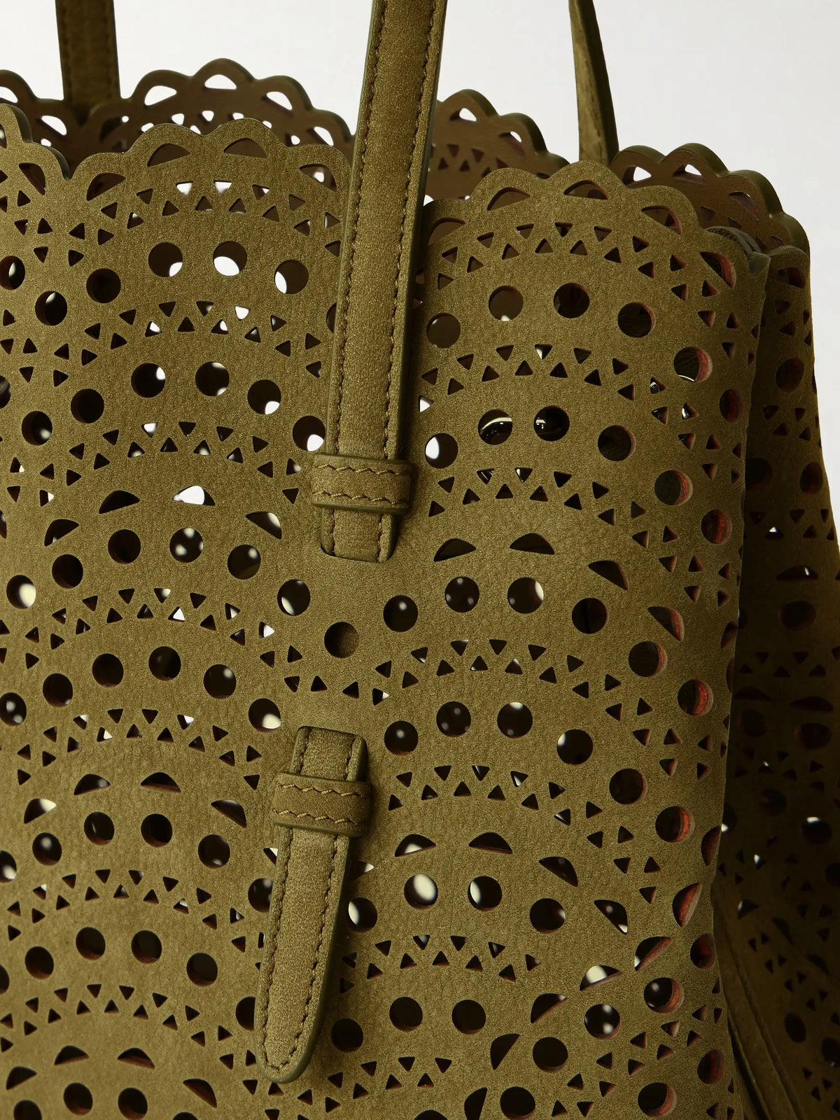 Mina Cut-out Suede Tote