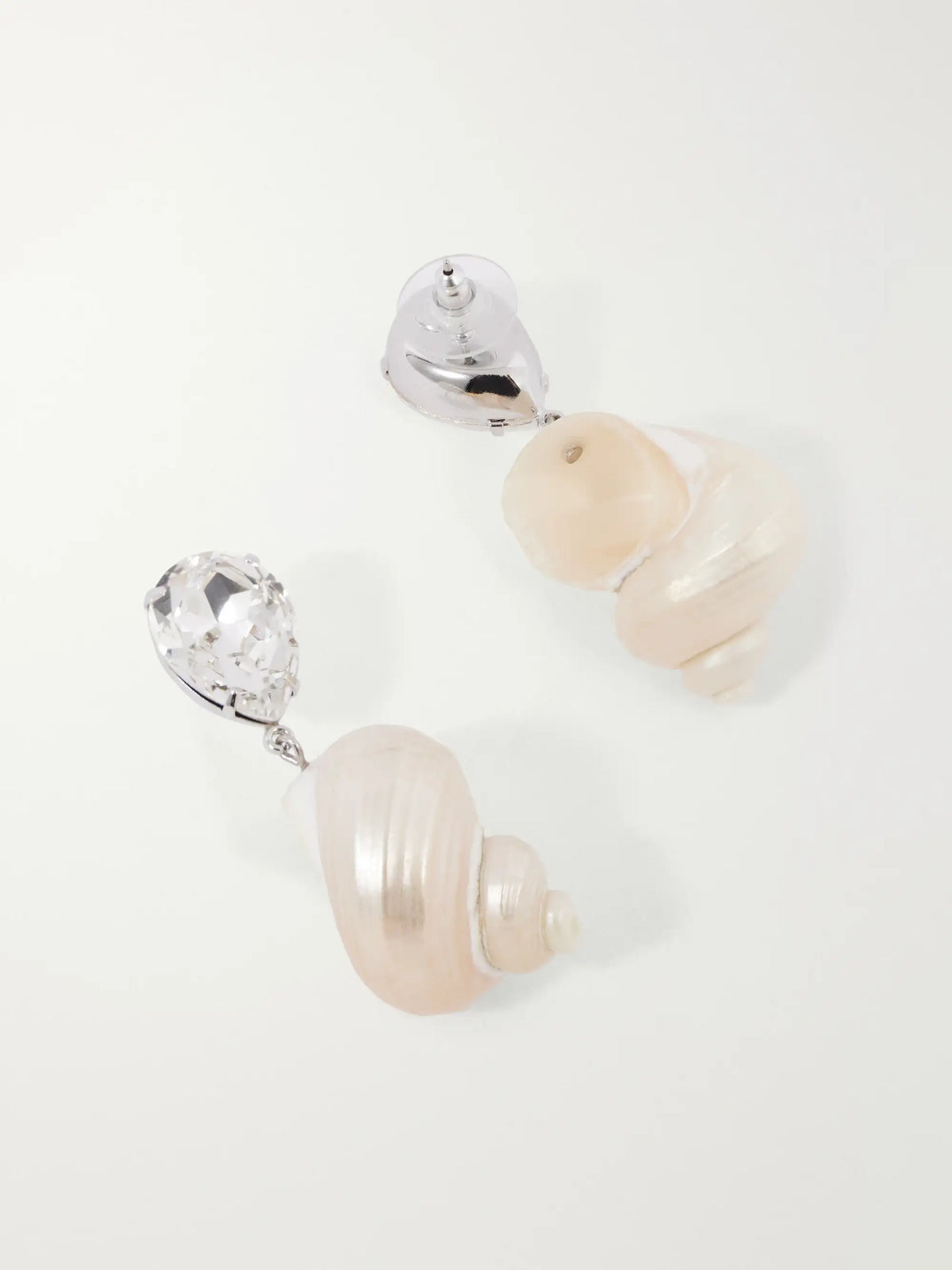Lucius Crystal-embellished Shell Earrings