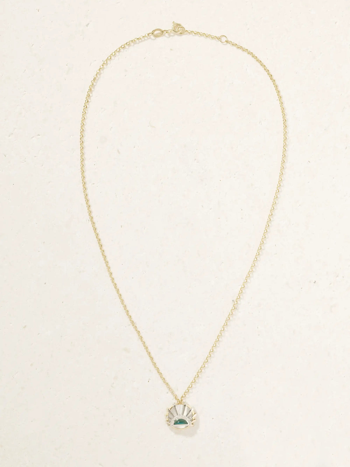 Sun Down 18-karat Gold Multistone Necklace