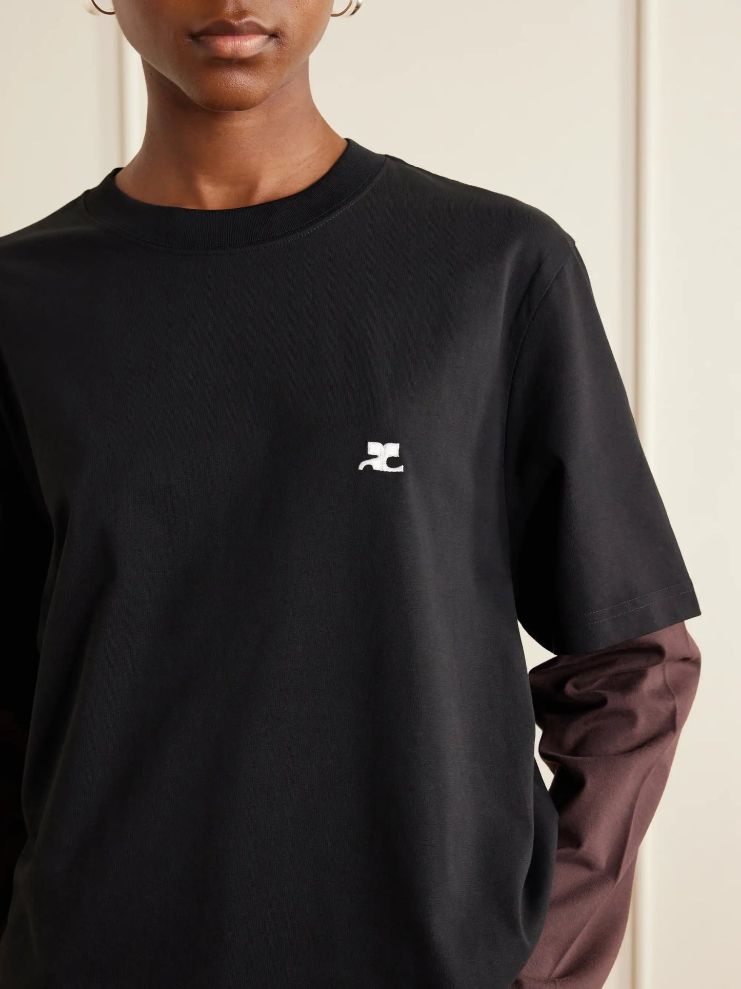 Logo-embroidered Cotton-jersey T-shirt